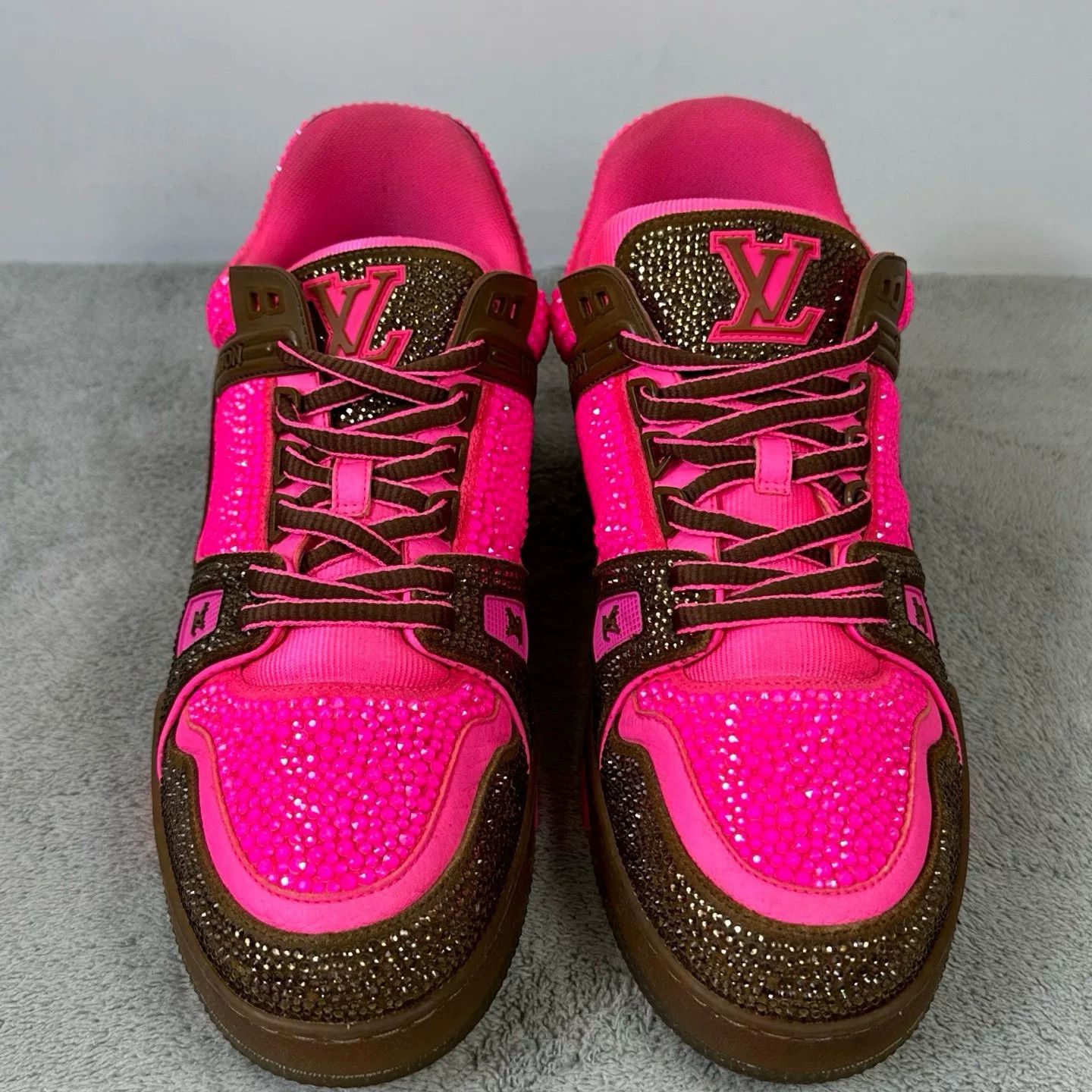 Louis Vuitton Louis Vuitton Rhinestone Trainer Sneakers Size 10 Size US 10 / EU 43 - 3 Thumbnail