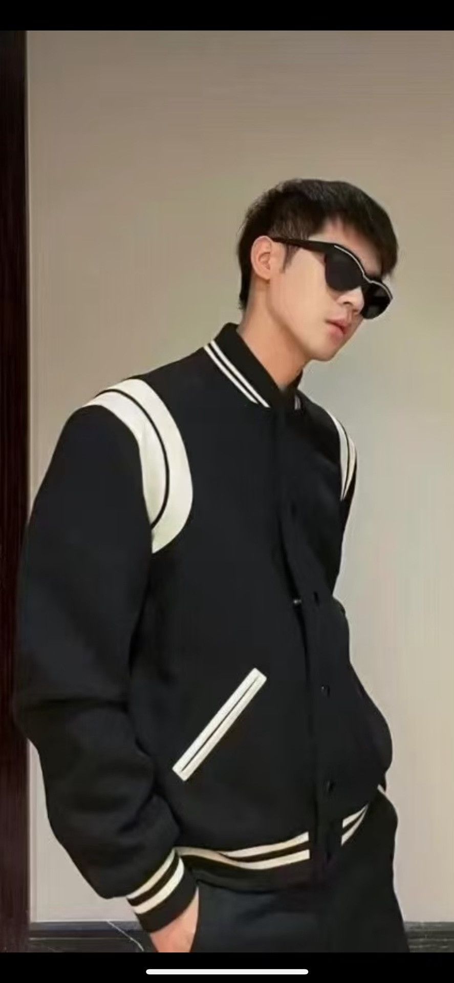 Saint Laurent Paris Saint Laurent Striped Varsity Jacket Size M Size US M / EU 48-50 / 2 - 5 Thumbnail