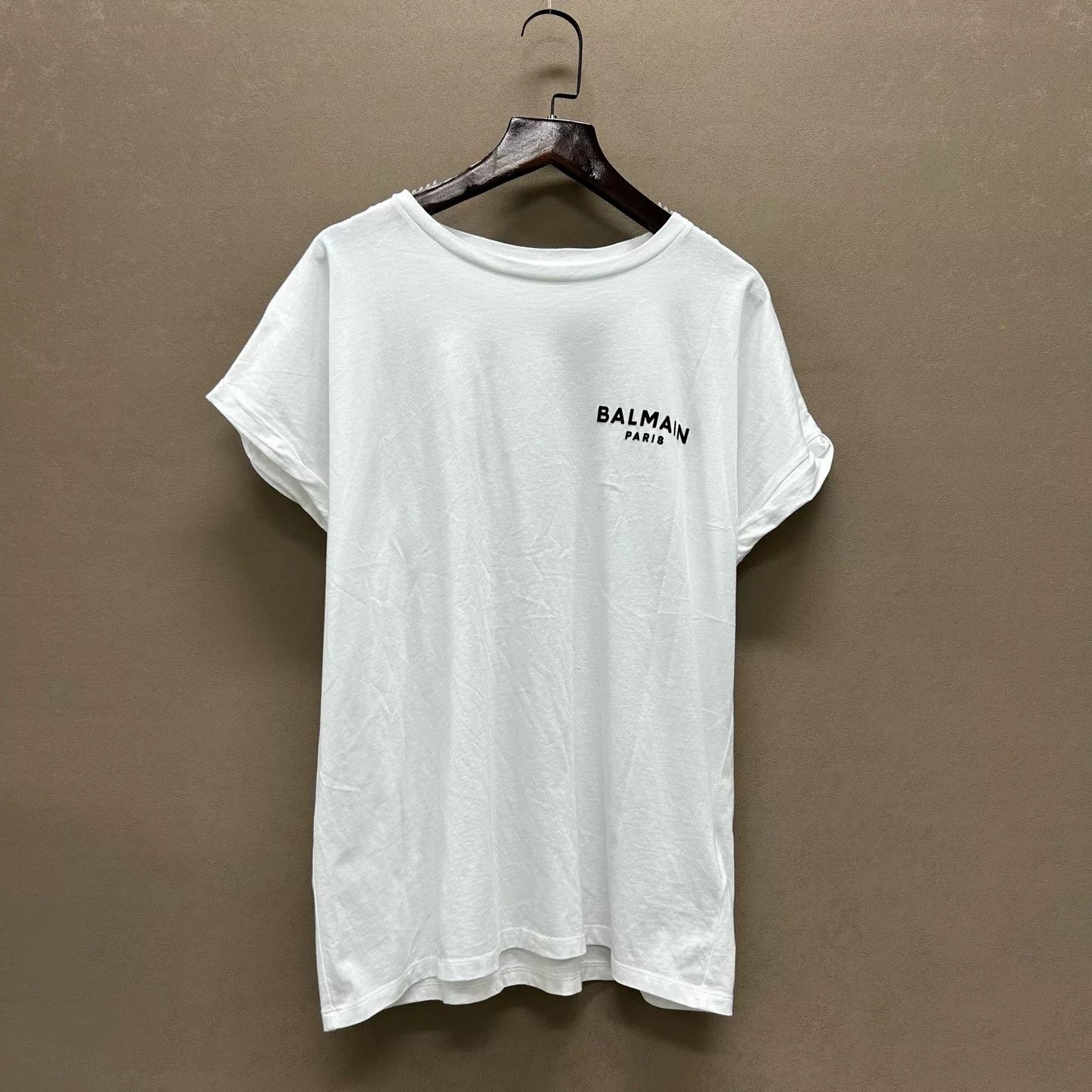 Balmain Balmain Flocked Logo T-Shirt Size XS Size XS / US 0-2 / IT 36-38 - 2 Thumbnail