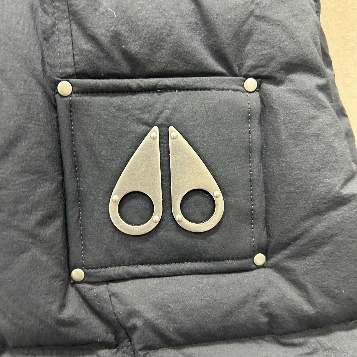 Moose Knuckles Moose Knuckles Black Down Logo Vest Size XS Size US XS / EU 42 / 0 - 4 Thumbnail