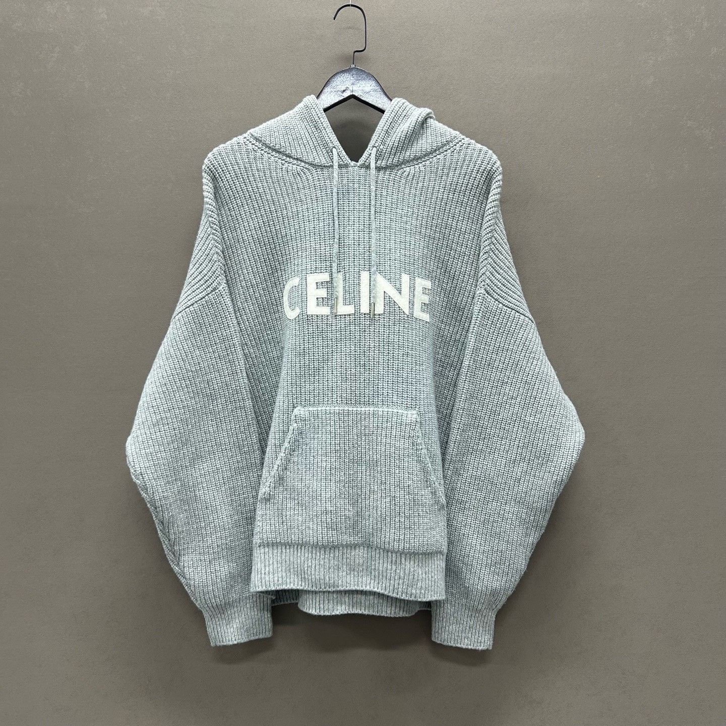 Celine Celine Knit Logo Hoodie Size M Size US M / EU 48-50 / 2 - 2 Thumbnail
