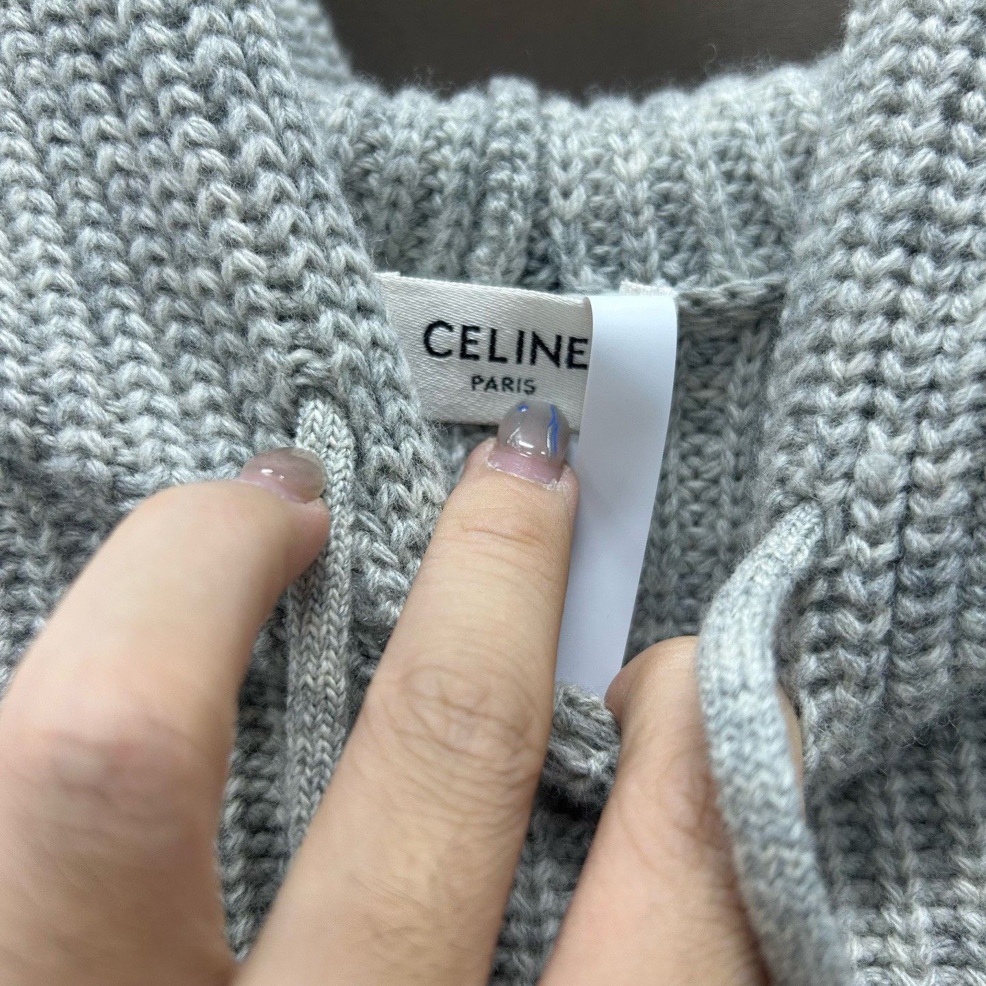 Celine Celine Knit Logo Hoodie Size M Size US M / EU 48-50 / 2 - 4 Thumbnail