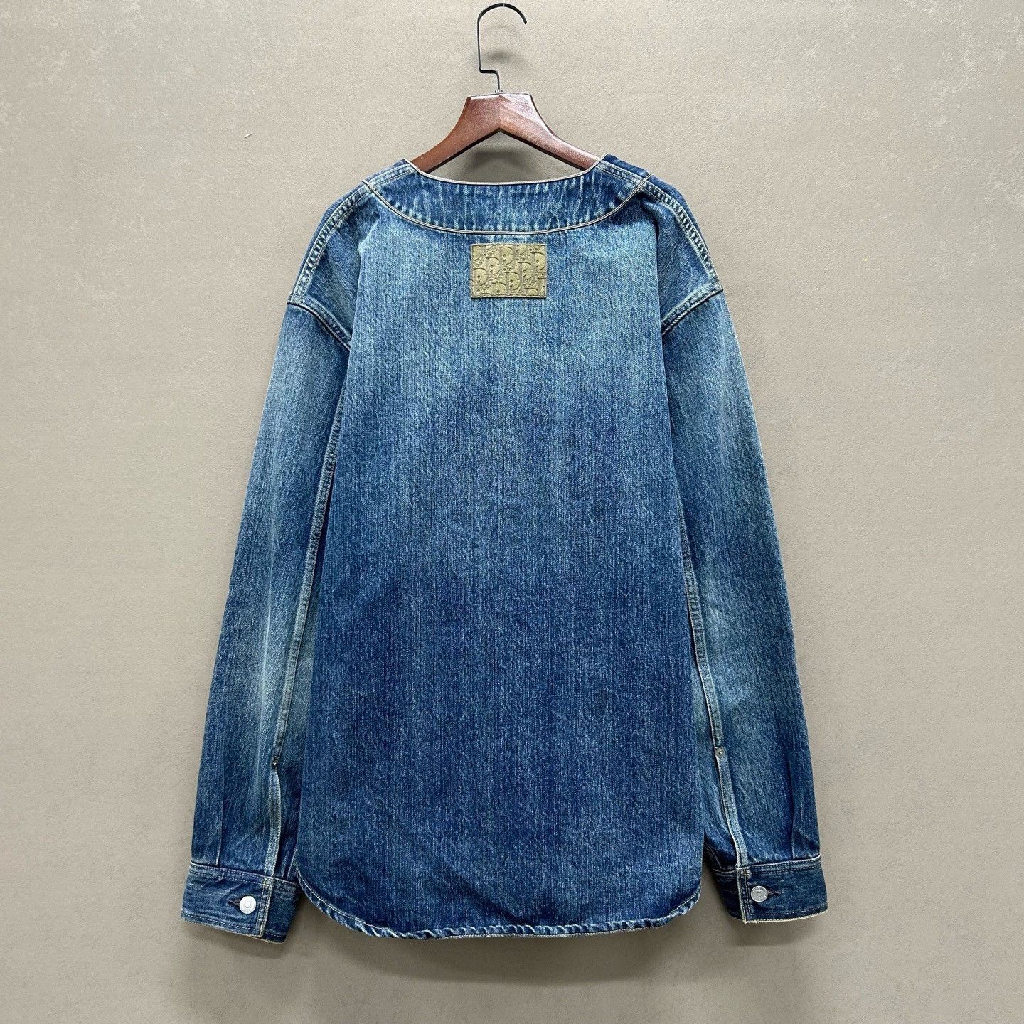 Dior Dior Oblique Leather Patch Denim Jacket Size 50 Size US M / EU 48-50 / 2 - 3 Thumbnail
