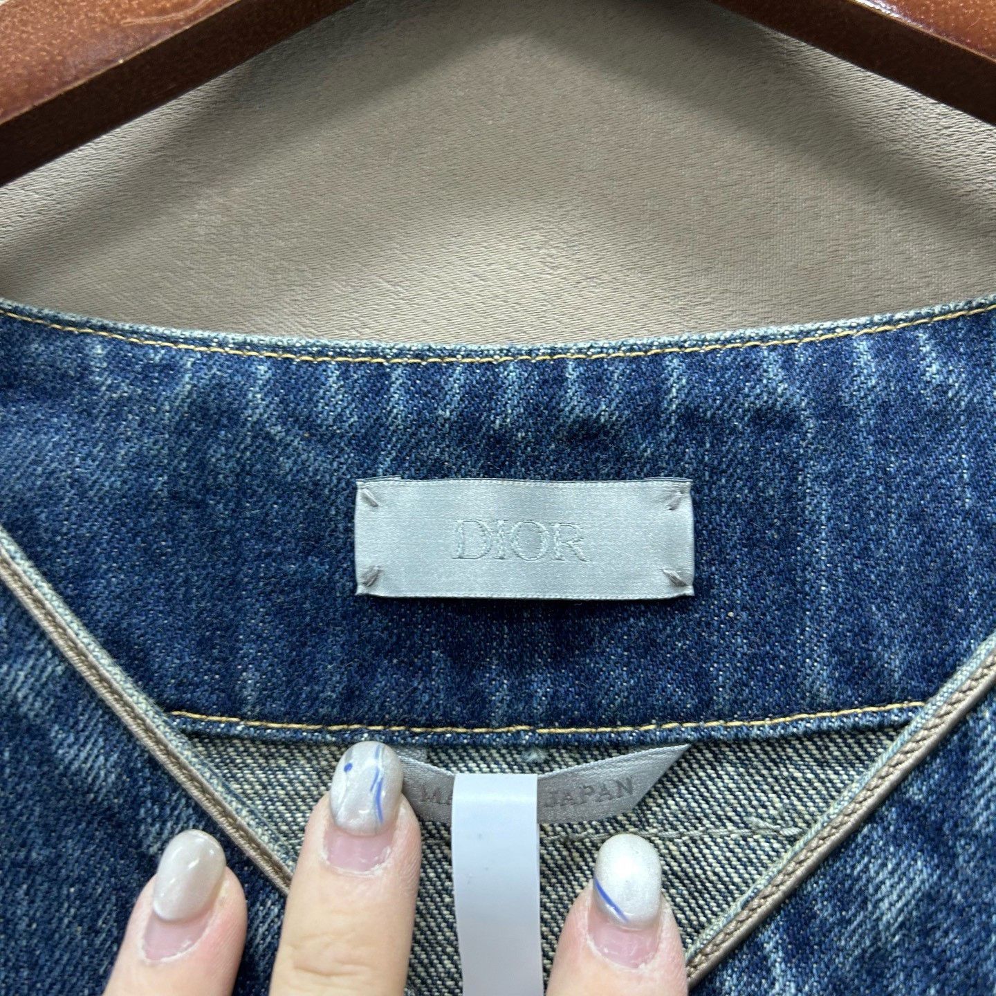 Dior Dior Oblique Leather Patch Denim Jacket Size 50 Size US M / EU 48-50 / 2 - 6 Thumbnail