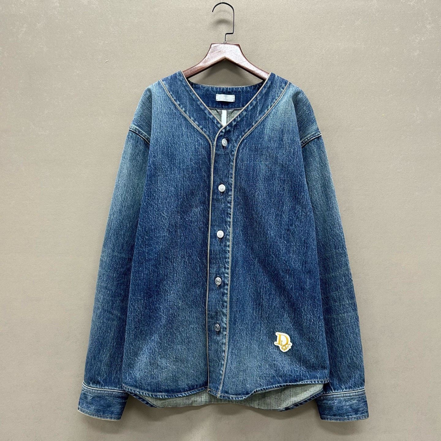 Dior Dior Oblique Leather Patch Denim Jacket Size 50 Size US M / EU 48-50 / 2 - 2 Thumbnail