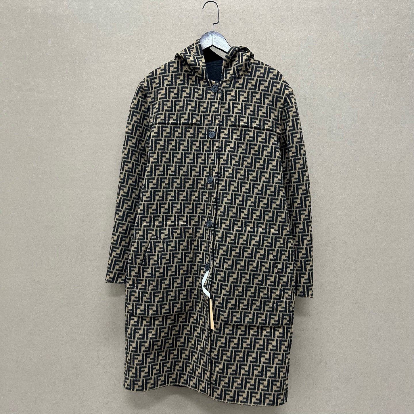 Fendi Fendi Reversible Monogram Wool Coat Size S Size US S / EU 44-46 / 1 - 4 Thumbnail