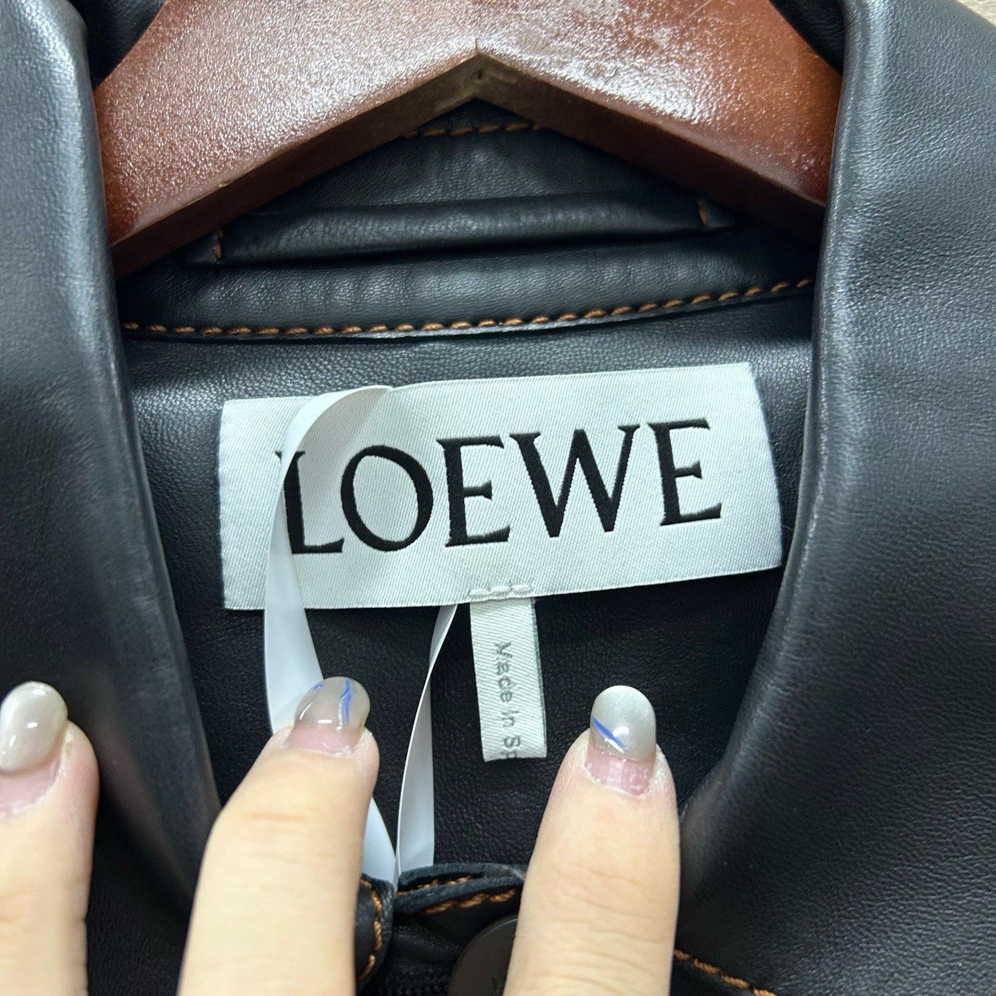 Loewe Loewe Contrast Stitch Leather Jacket Size 36 Size XS / US 0-2 / IT 36-38 - 4 Thumbnail