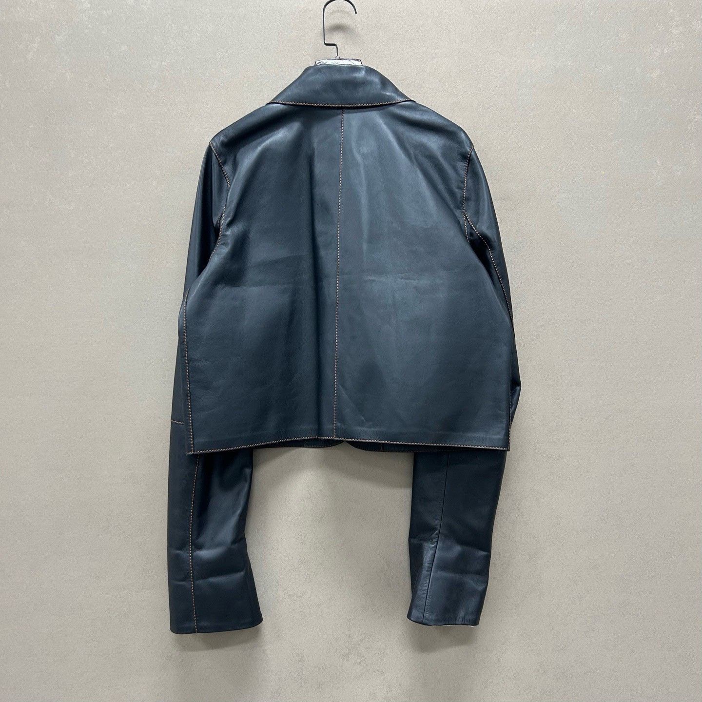 Loewe Loewe Contrast Stitch Leather Jacket Size 36 Size XS / US 0-2 / IT 36-38 - 3 Thumbnail