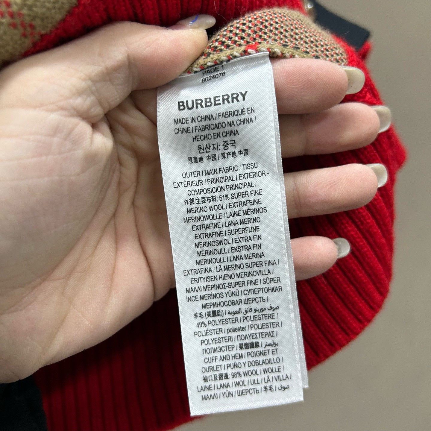 Burberry Burberry Vintage Check Wool Knit Cardigan Size S Size US S / EU 44-46 / 1 - 5 Thumbnail