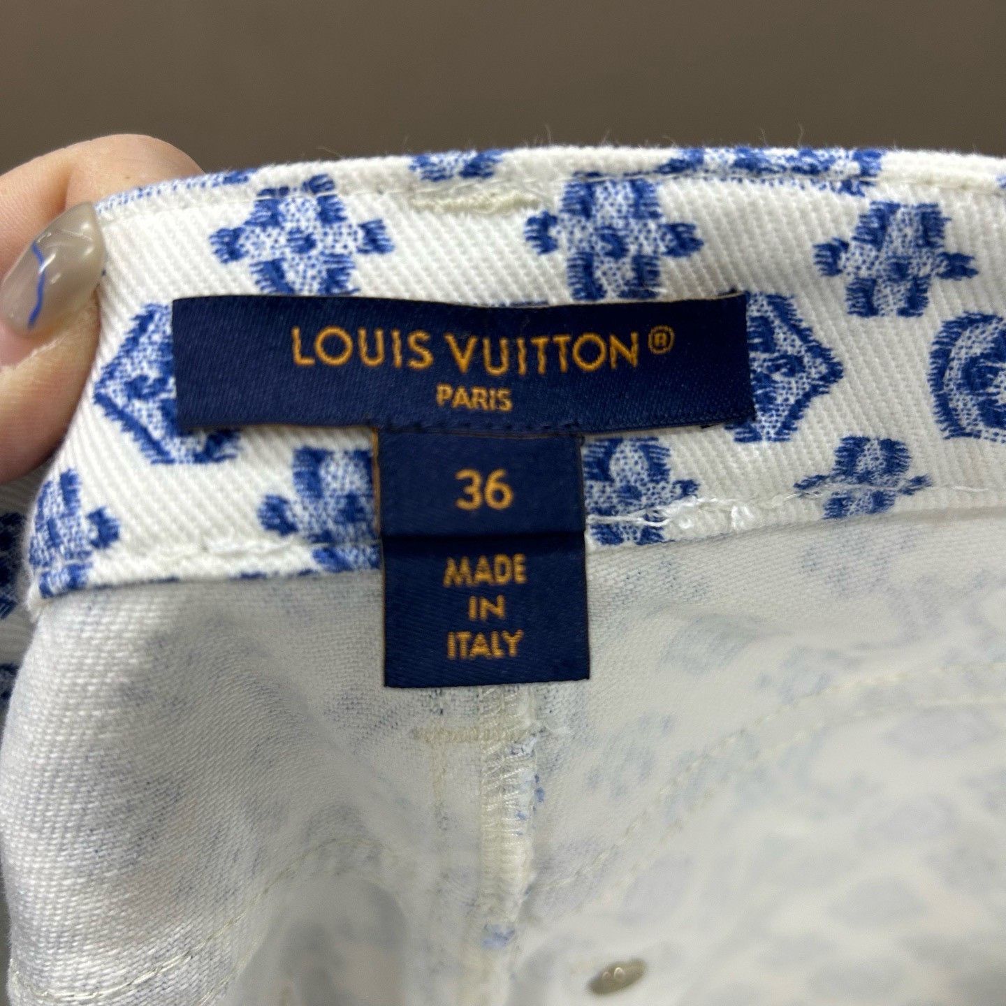 Louis Vuitton Louis Vuitton Monogram Print Jeans Size 36 Size 26" / US 2 / IT 38 - 5 Thumbnail
