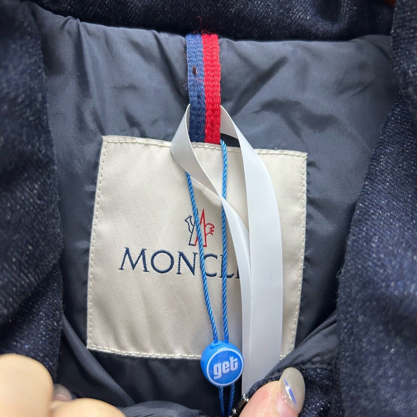 Moncler Moncler Breval Denim Puffer Jacket Size L Size US L / EU 52-54 / 3 - 5 Thumbnail