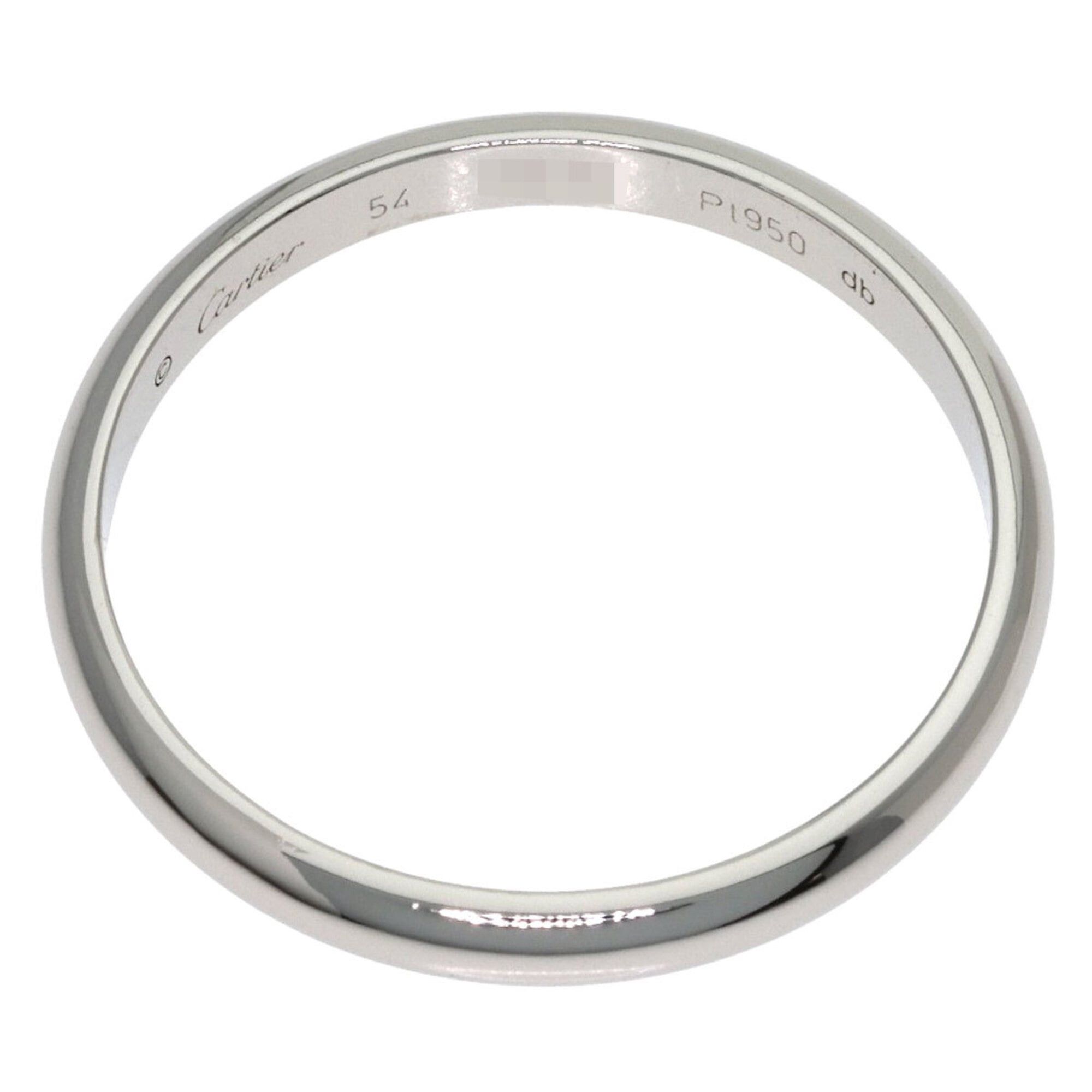 Cartier Cartier 1895 Wedding Ring #54, Platinum PT950, Women's. Size ONE SIZE - 4 Thumbnail