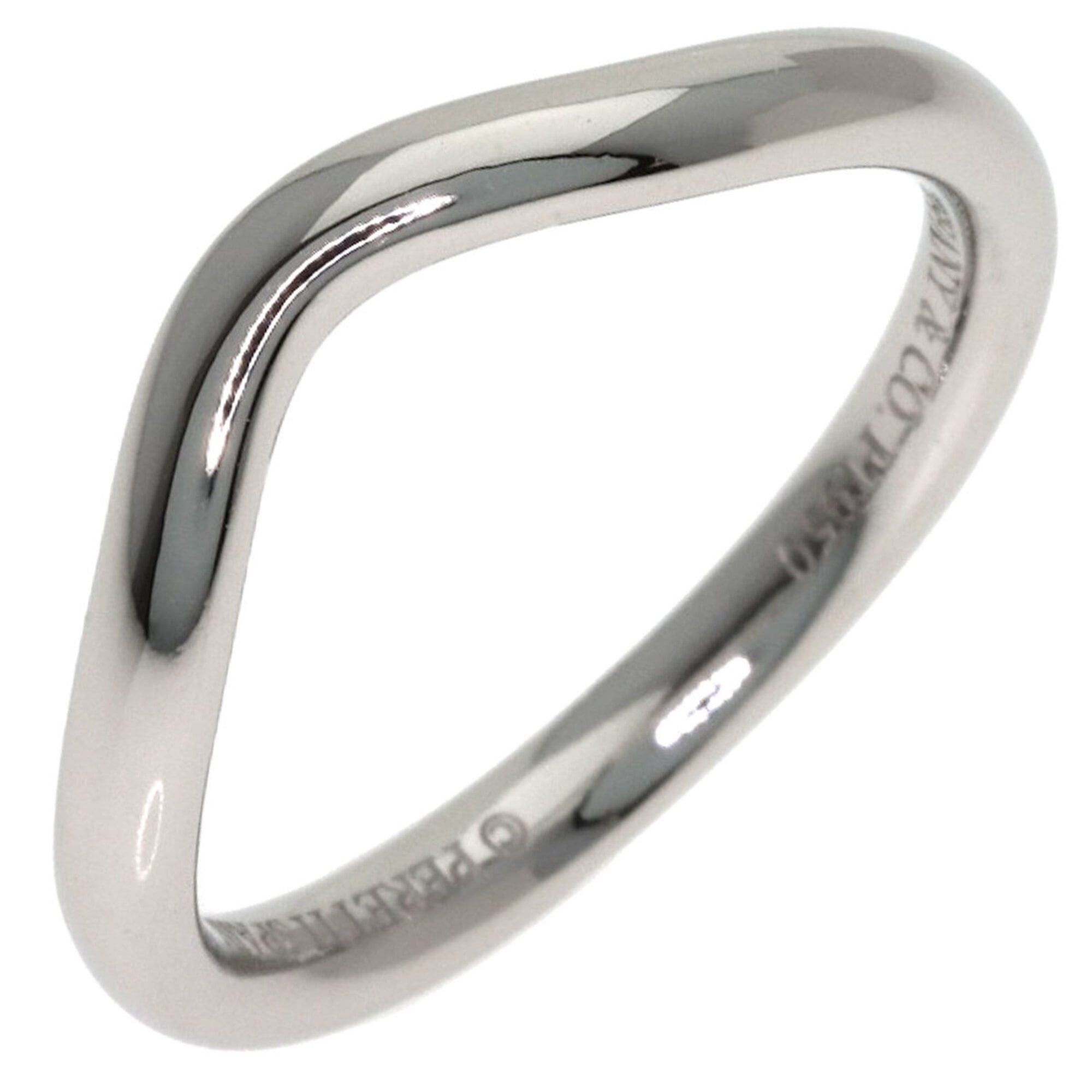 Tiffany & Co. Tiffany & Co. Curved Band Ring, Platinum PT950, Women's Ring. Size ONE SIZE - 2 Thumbnail