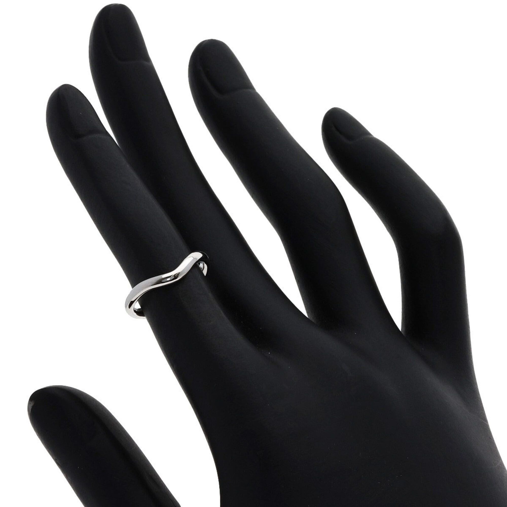 Tiffany & Co. Tiffany & Co. Curved Band Ring, Platinum PT950, Women's Ring. Size ONE SIZE - 6 Thumbnail