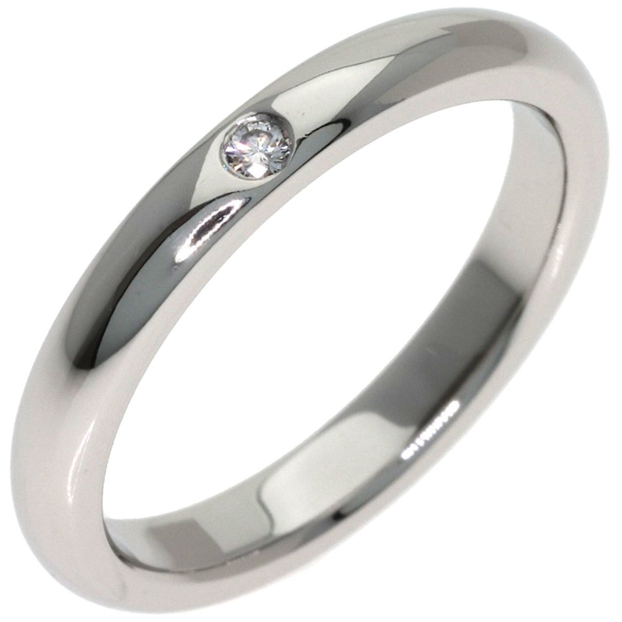 Tiffany & Co. Tiffany & Co. Stacking Band 1P Diamond Ring, Platinum PT950, Women's Ring. Size ONE SIZE - 2 Thumbnail