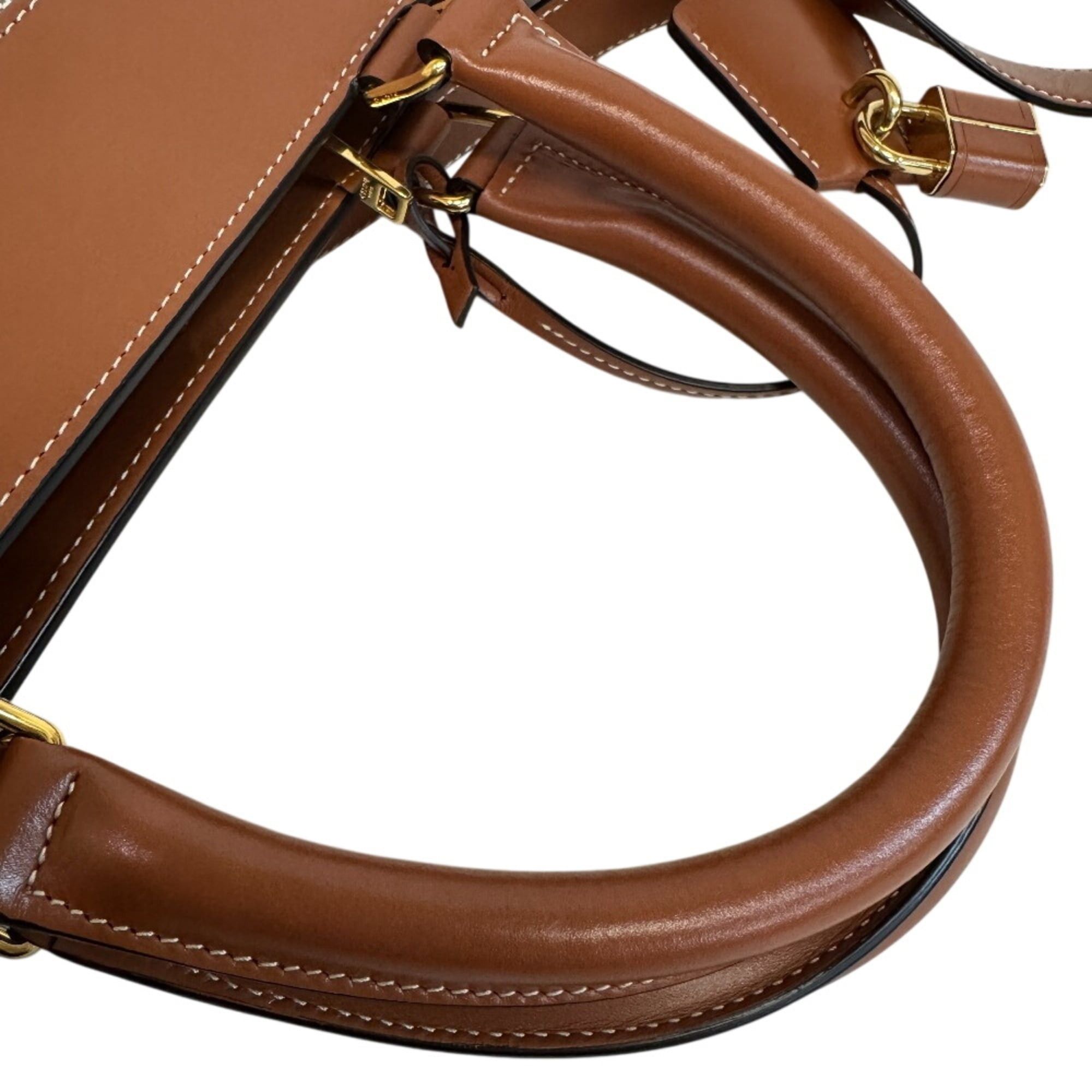 Celine CELINE Cabas de France 2-way Handbag/Shoulder Bag with Leather Trim, Beige Size ONE SIZE - 6 Thumbnail