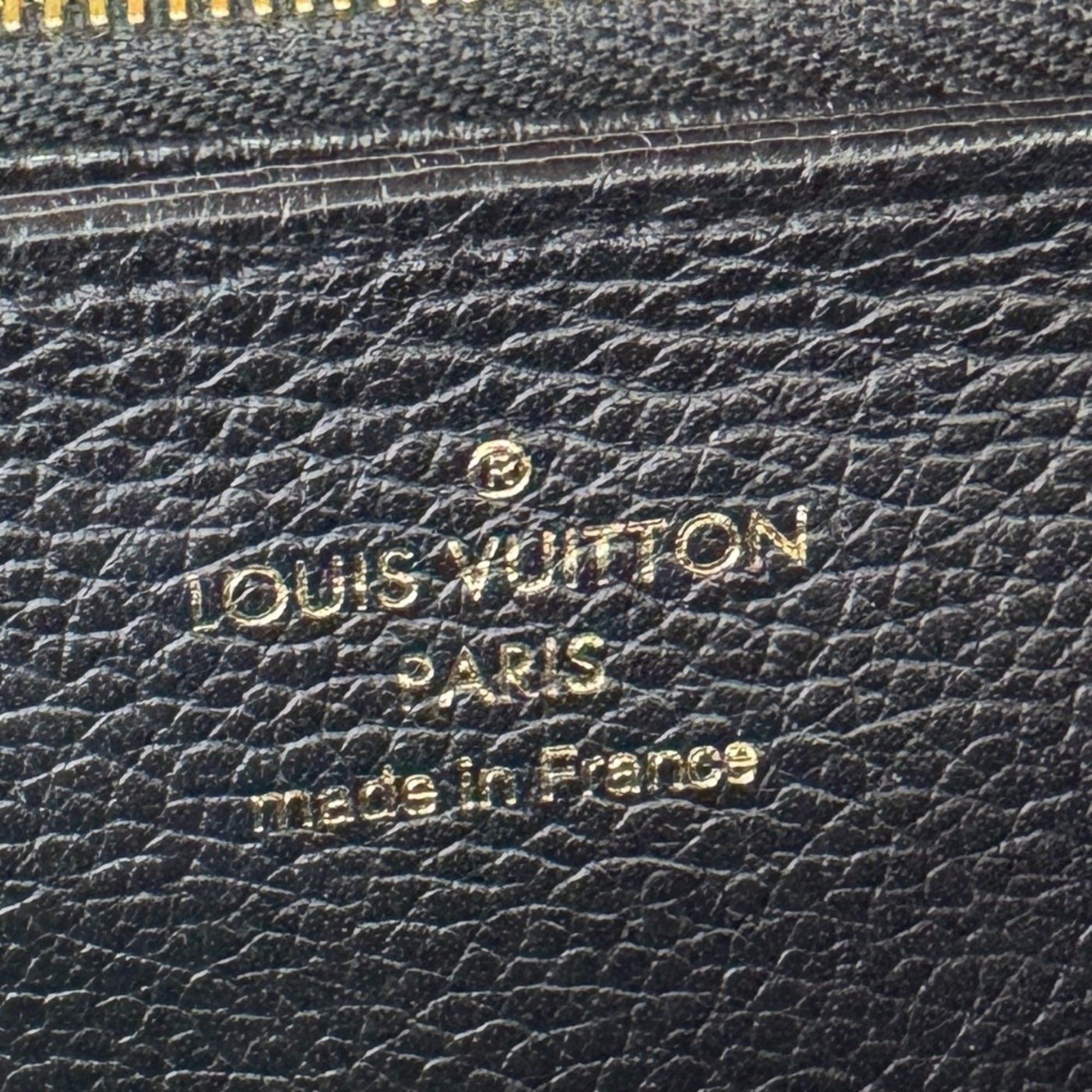 Louis Vuitton LOUIS VUITTON M64805 Zippy Wallet Stitch Round Zipper Empreinte Long Black Size ONE SIZE - 9 Thumbnail