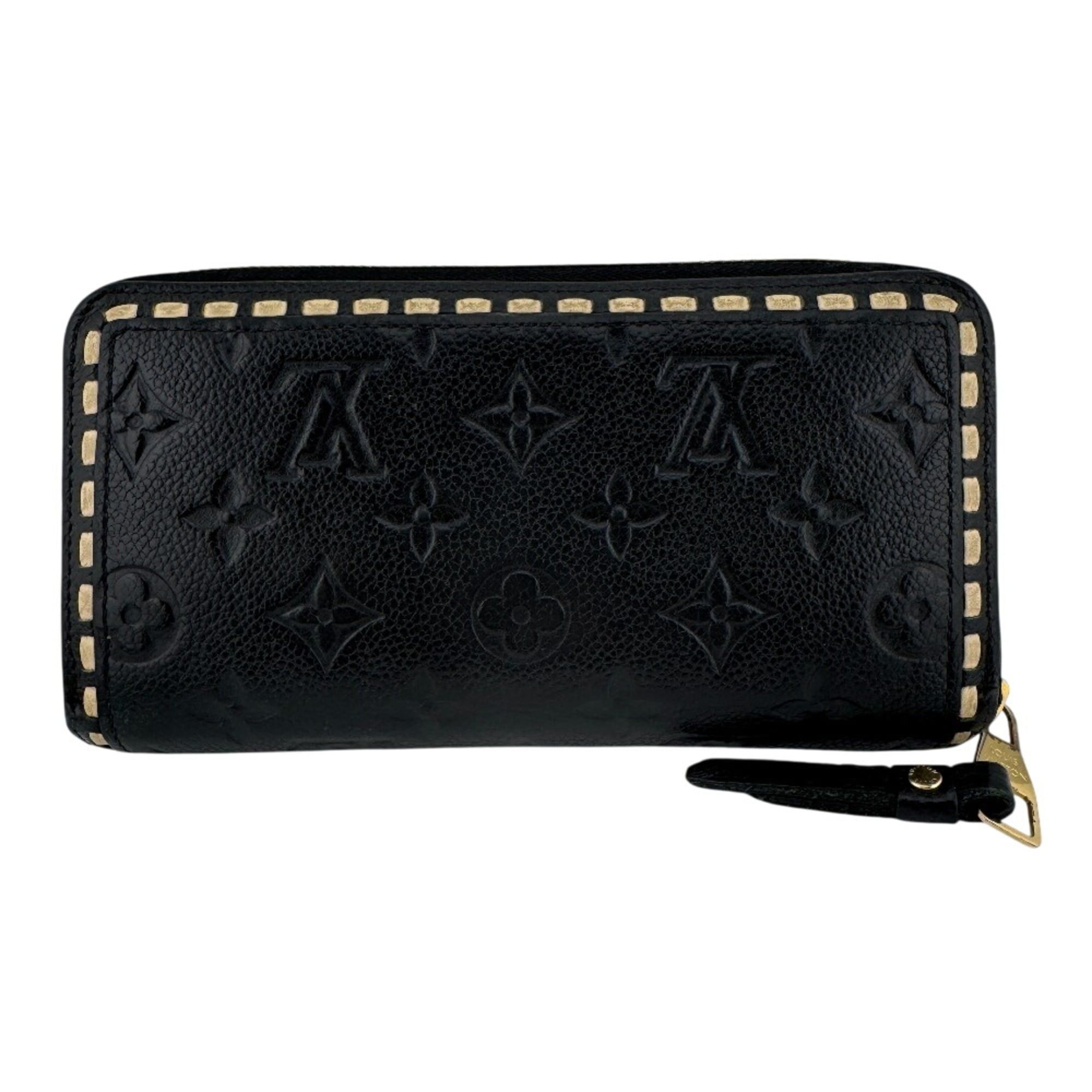 Louis Vuitton LOUIS VUITTON M64805 Zippy Wallet Stitch Round Zipper Empreinte Long Black Size ONE SIZE - 2 Thumbnail