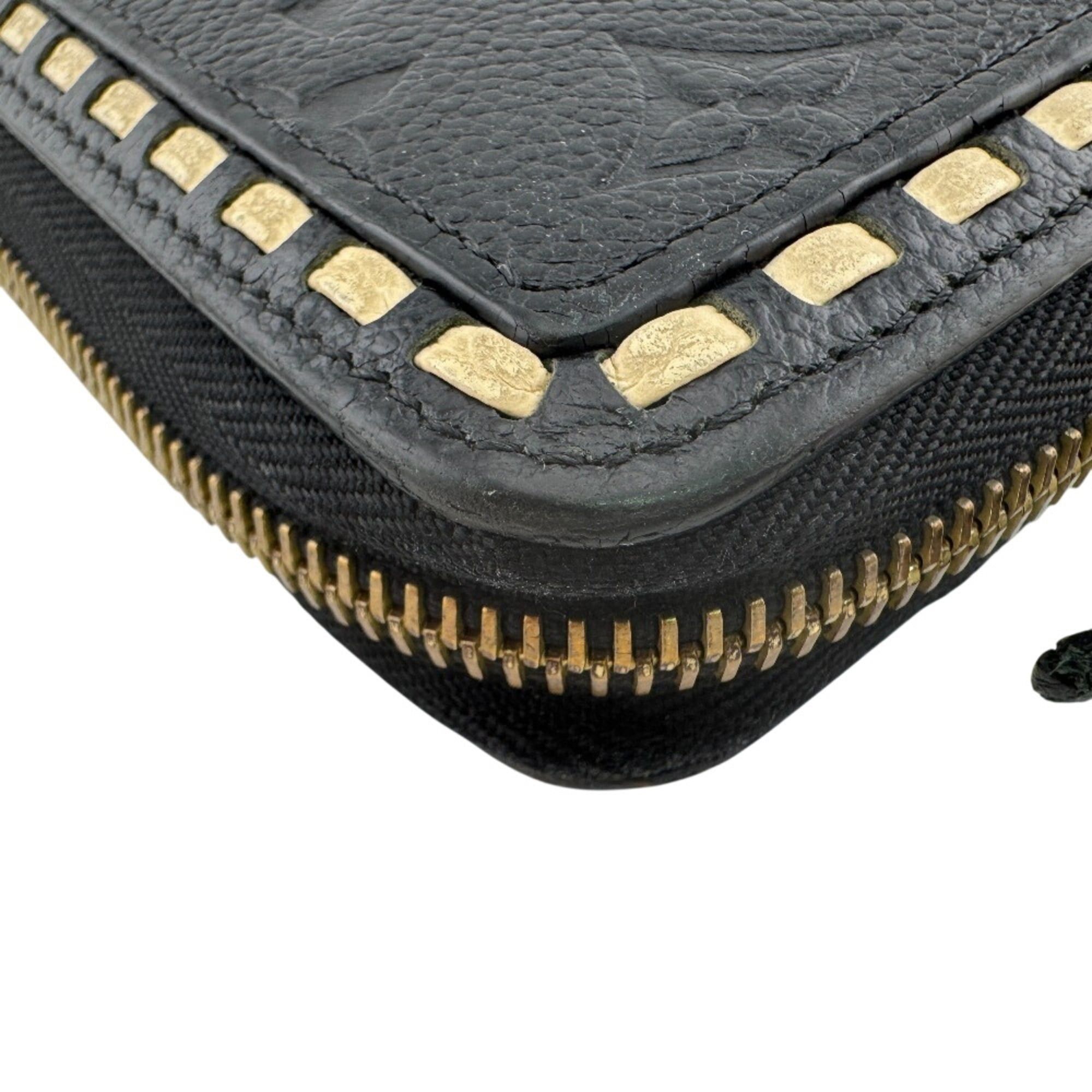 Louis Vuitton LOUIS VUITTON M64805 Zippy Wallet Stitch Round Zipper Empreinte Long Black Size ONE SIZE - 6 Thumbnail