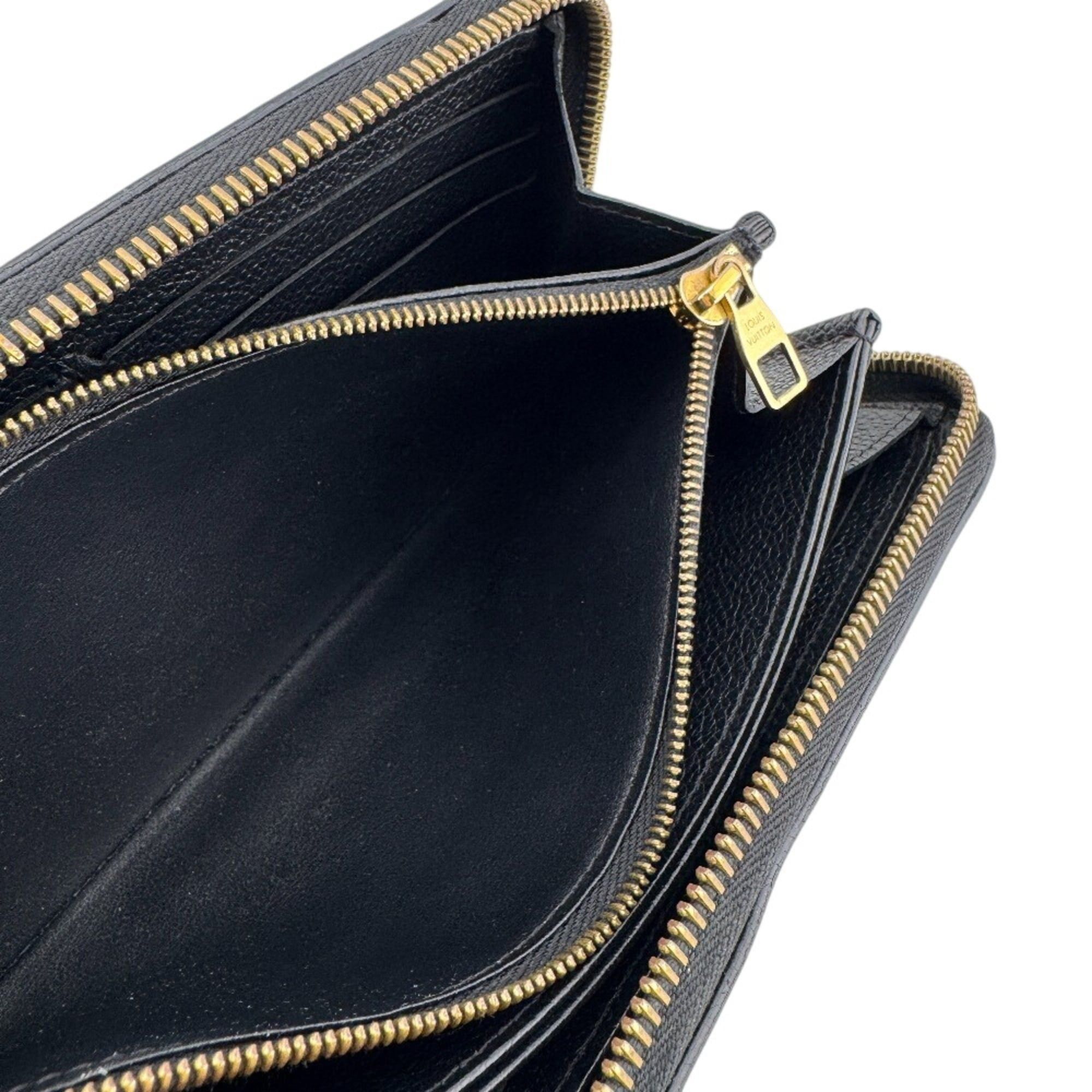 Louis Vuitton LOUIS VUITTON M64805 Zippy Wallet Stitch Round Zipper Empreinte Long Black Size ONE SIZE - 8 Thumbnail