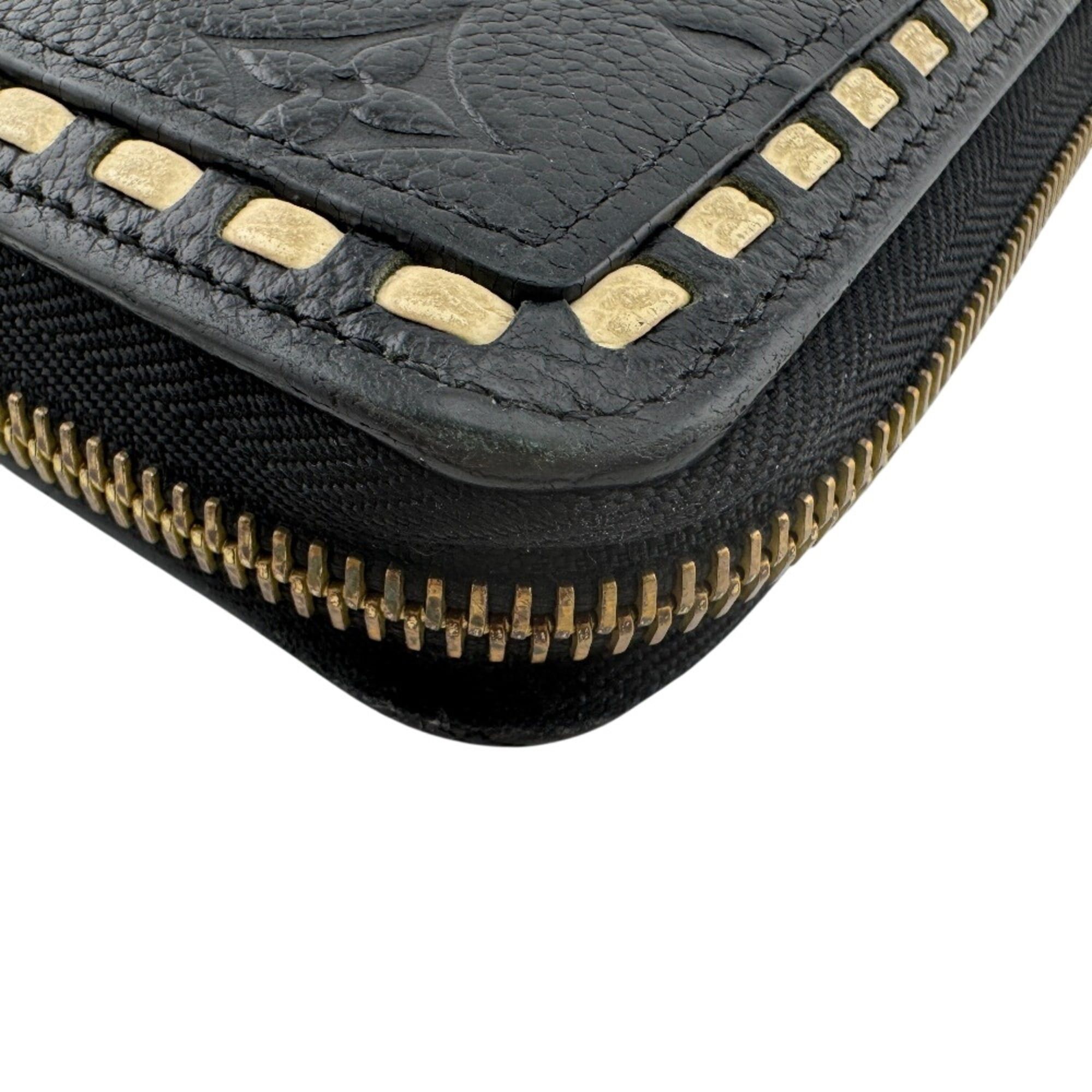 Louis Vuitton LOUIS VUITTON M64805 Zippy Wallet Stitch Round Zipper Empreinte Long Black Size ONE SIZE - 5 Thumbnail