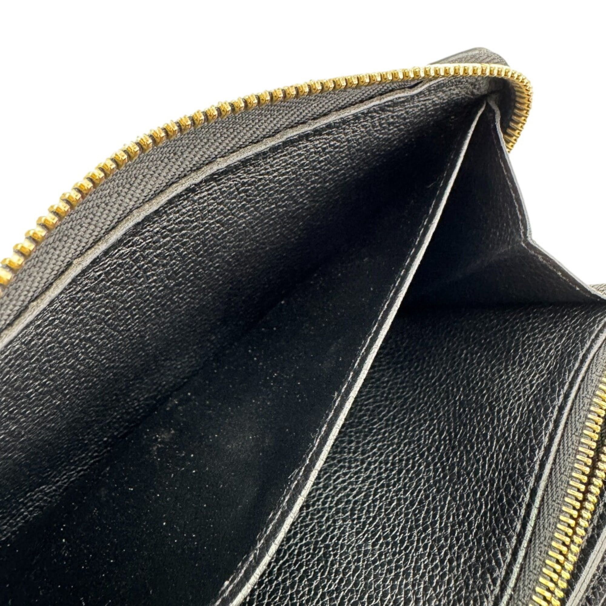 Louis Vuitton LOUIS VUITTON M64805 Zippy Wallet Stitch Round Zipper Empreinte Long Black Size ONE SIZE - 10 Thumbnail