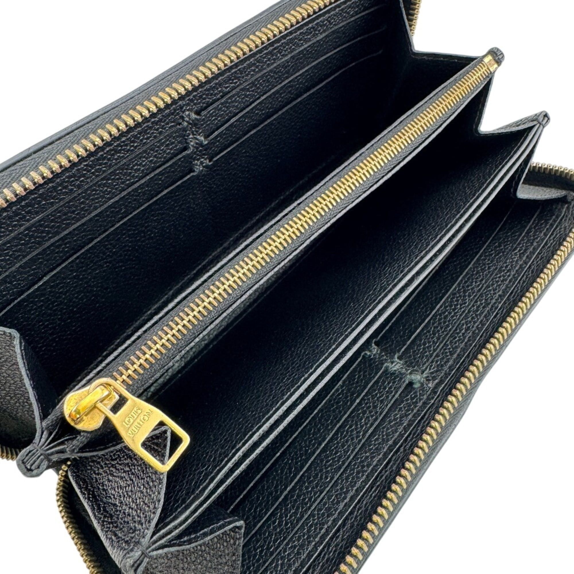 Louis Vuitton LOUIS VUITTON M64805 Zippy Wallet Stitch Round Zipper Empreinte Long Black Size ONE SIZE - 7 Thumbnail
