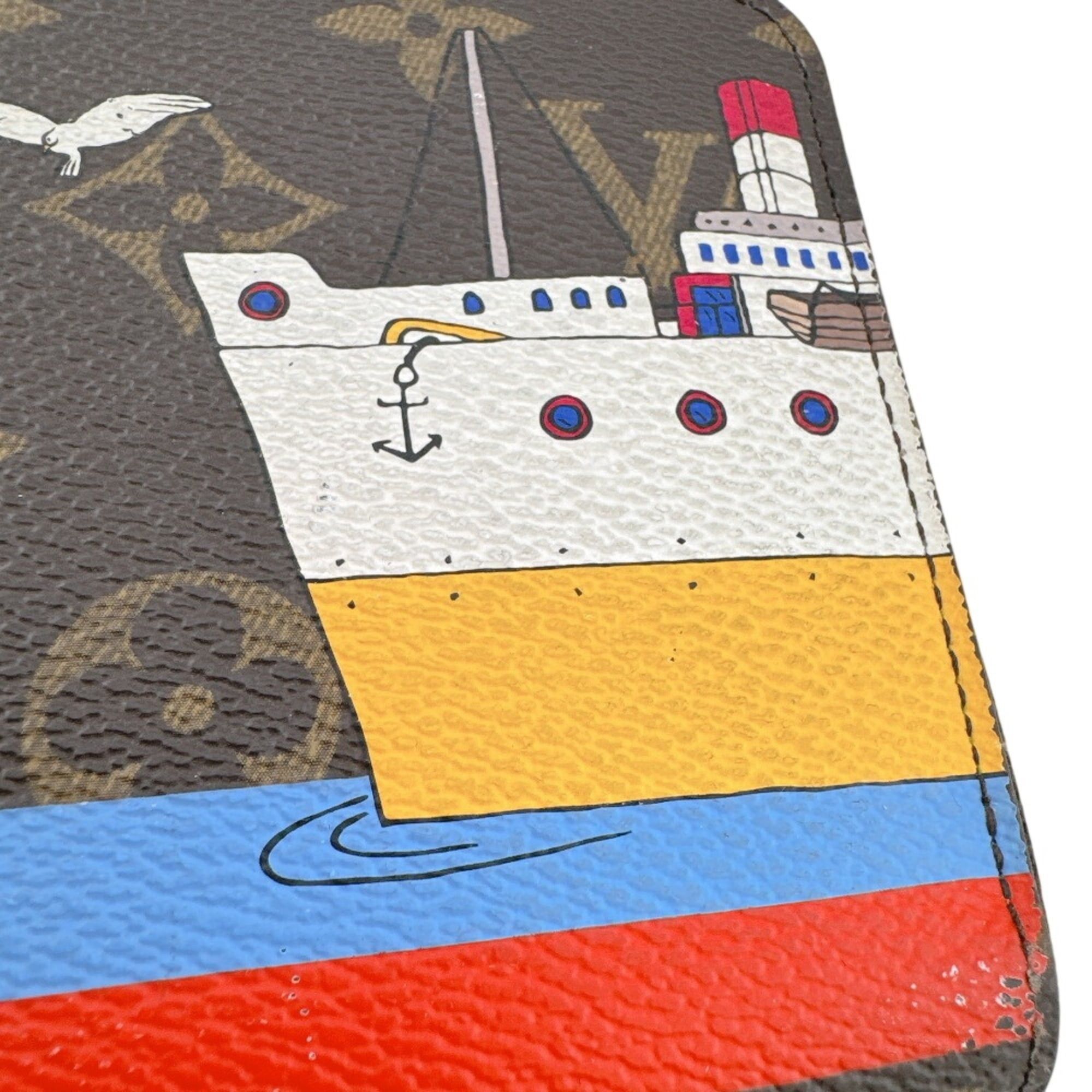Louis Vuitton LOUIS VUITTON M62135 Zippy Wallet Illustré Cruise Monogram Long Brown Size ONE SIZE - 8 Thumbnail