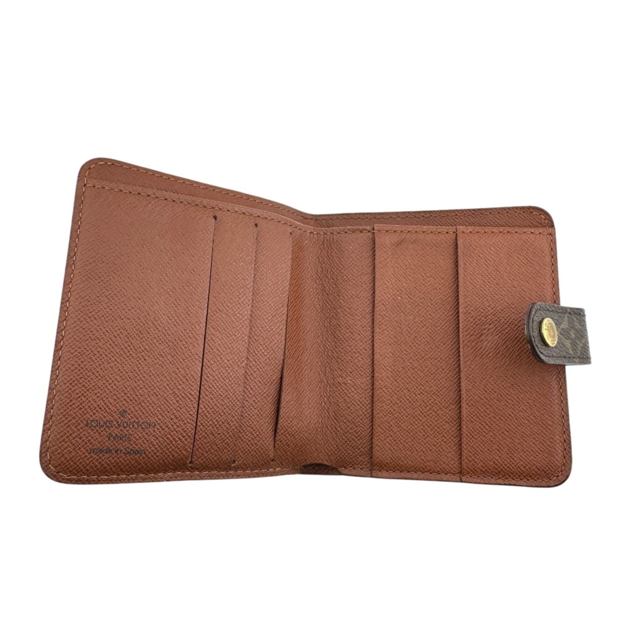 Louis Vuitton LOUIS VUITTON M61667 Compact Zip Wallet Monogram Bi-fold Brown Size ONE SIZE - 8 Thumbnail
