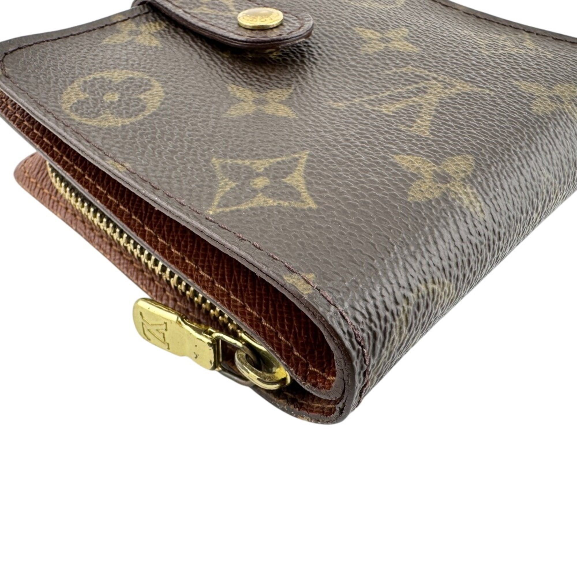 Louis Vuitton LOUIS VUITTON M61667 Compact Zip Wallet Monogram Bi-fold Brown Size ONE SIZE - 3 Thumbnail