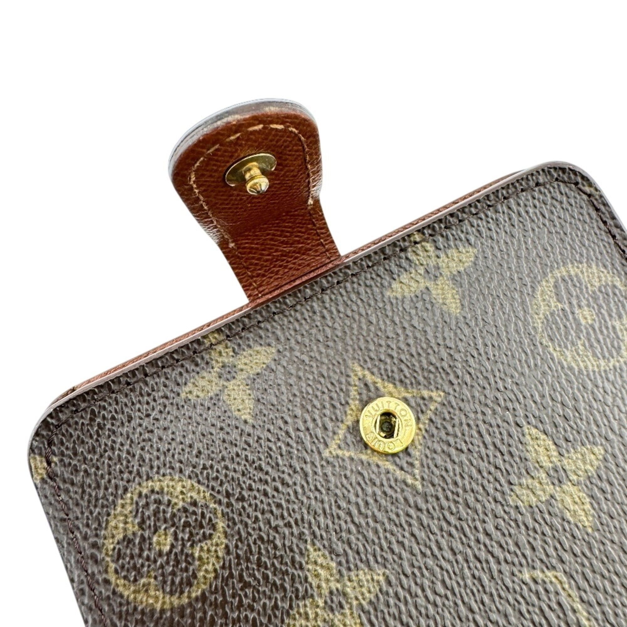 Louis Vuitton LOUIS VUITTON M61667 Compact Zip Wallet Monogram Bi-fold Brown Size ONE SIZE - 7 Thumbnail