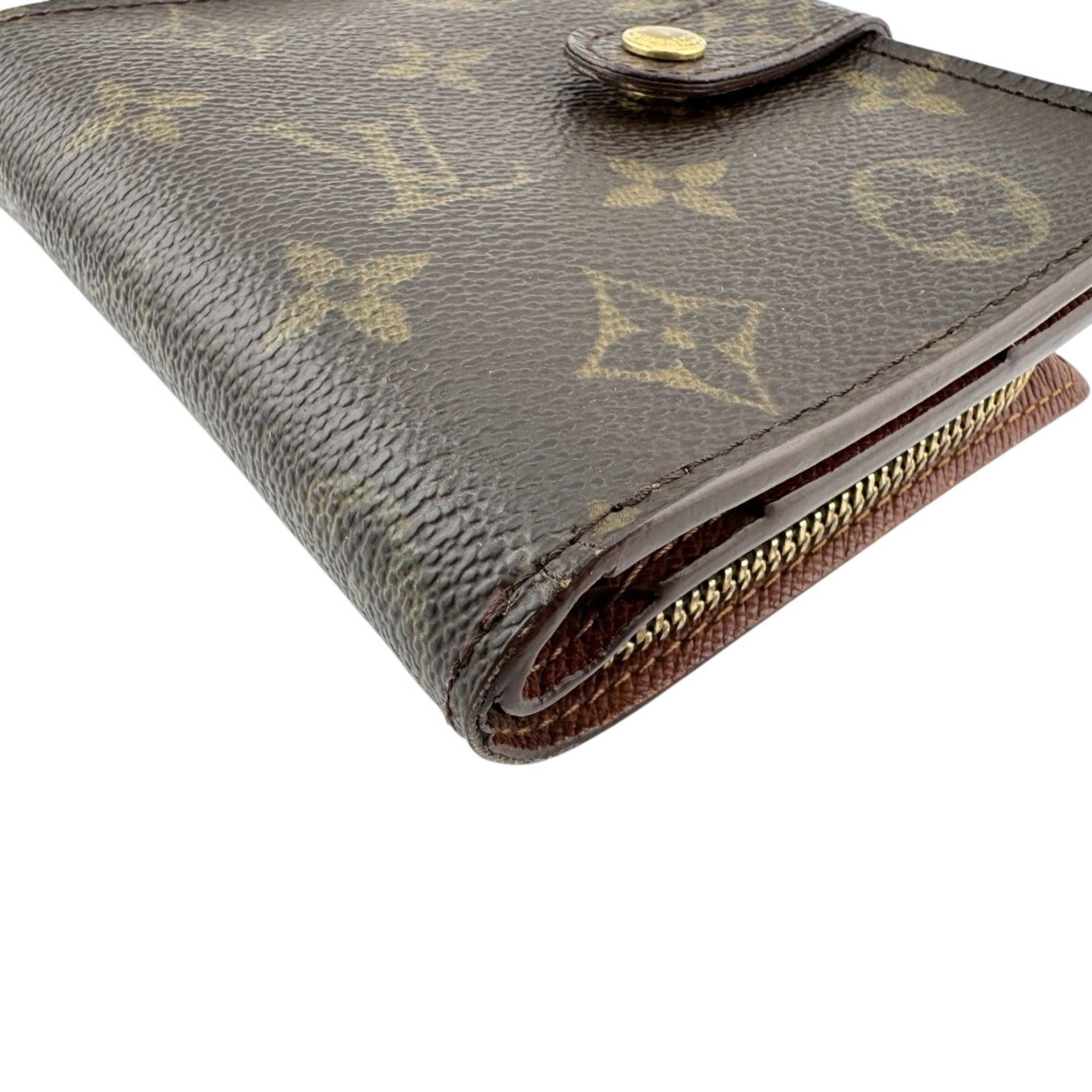Louis Vuitton LOUIS VUITTON M61667 Compact Zip Wallet Monogram Bi-fold Brown Size ONE SIZE - 4 Thumbnail
