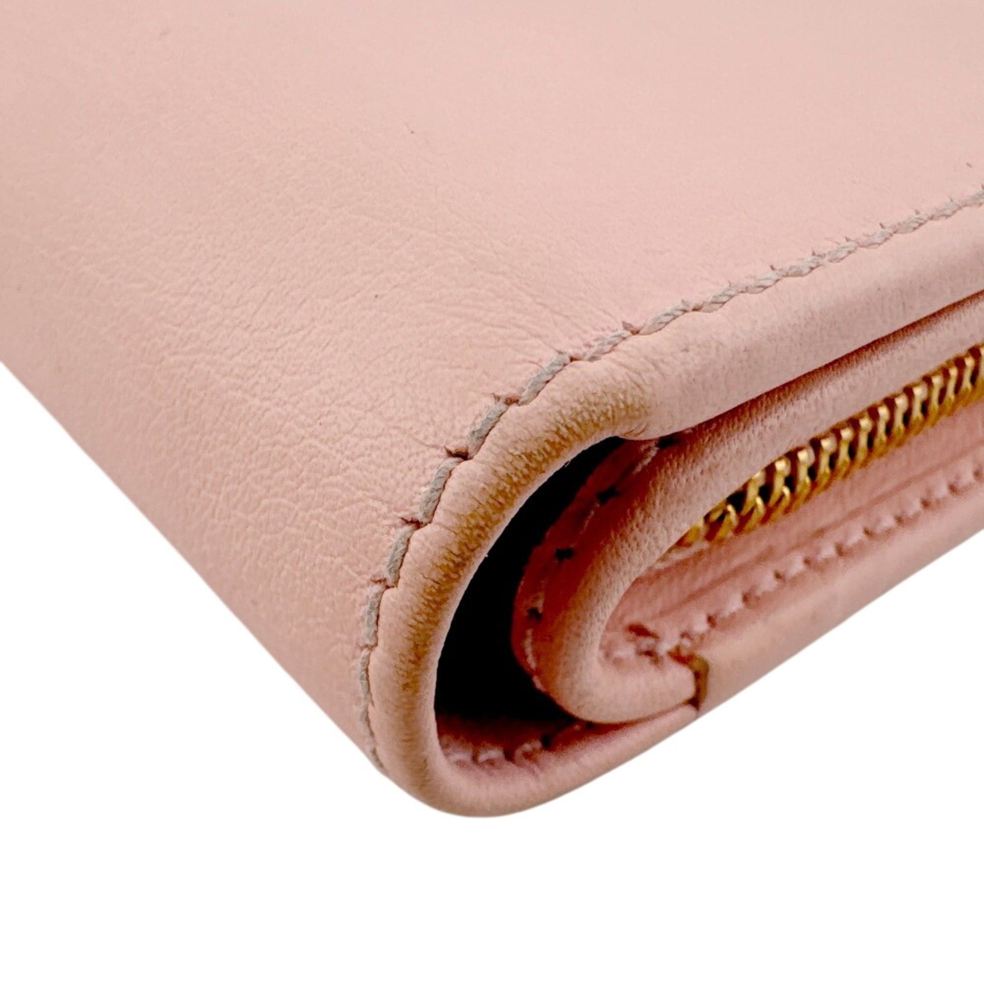 Gucci GUCCI 790063 Double G Small Wallet Compact Bi-color GG Marmont Bi-fold Pink Size ONE SIZE - 4 Thumbnail