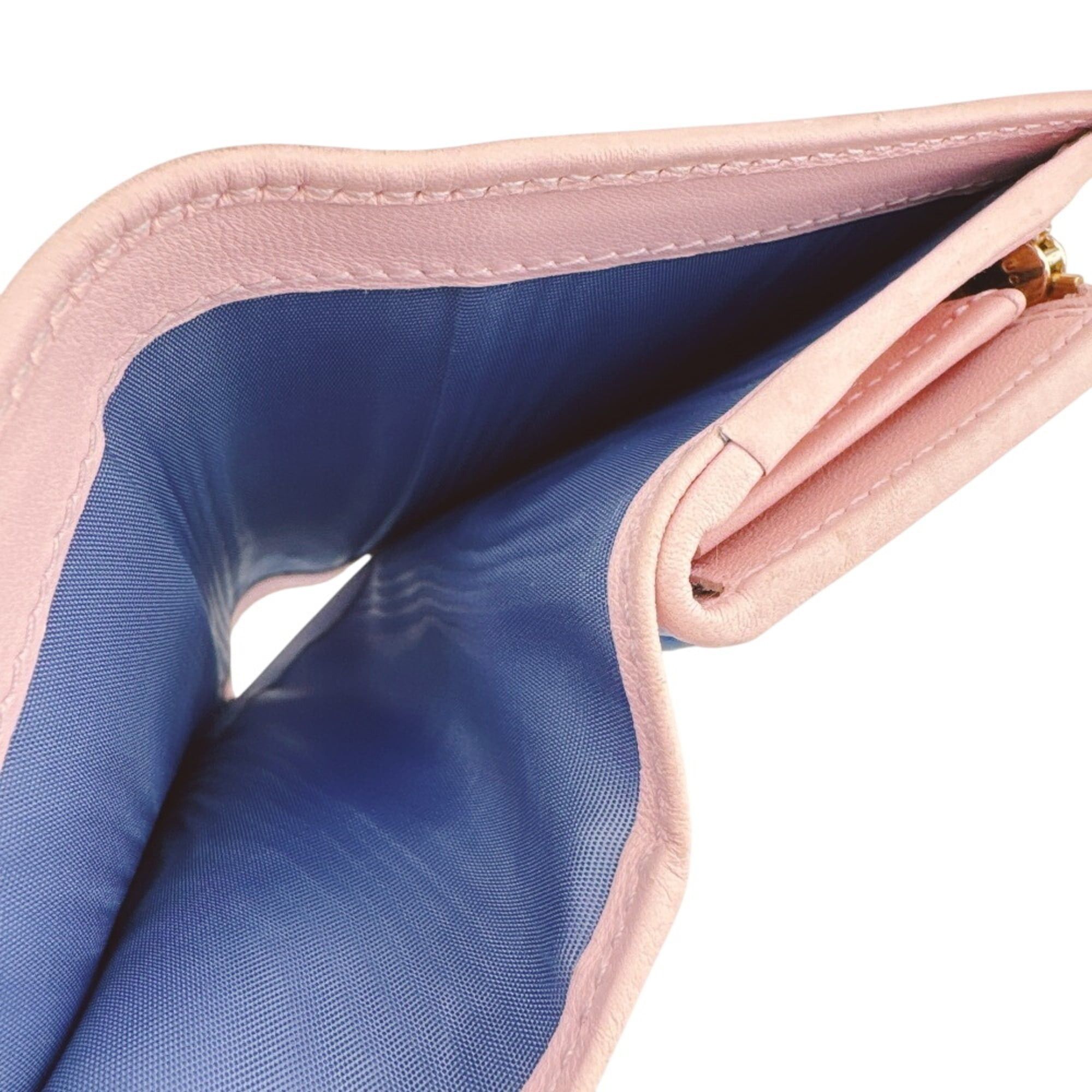 Gucci GUCCI 790063 Double G Small Wallet Compact Bi-color GG Marmont Bi-fold Pink Size ONE SIZE - 11 Thumbnail