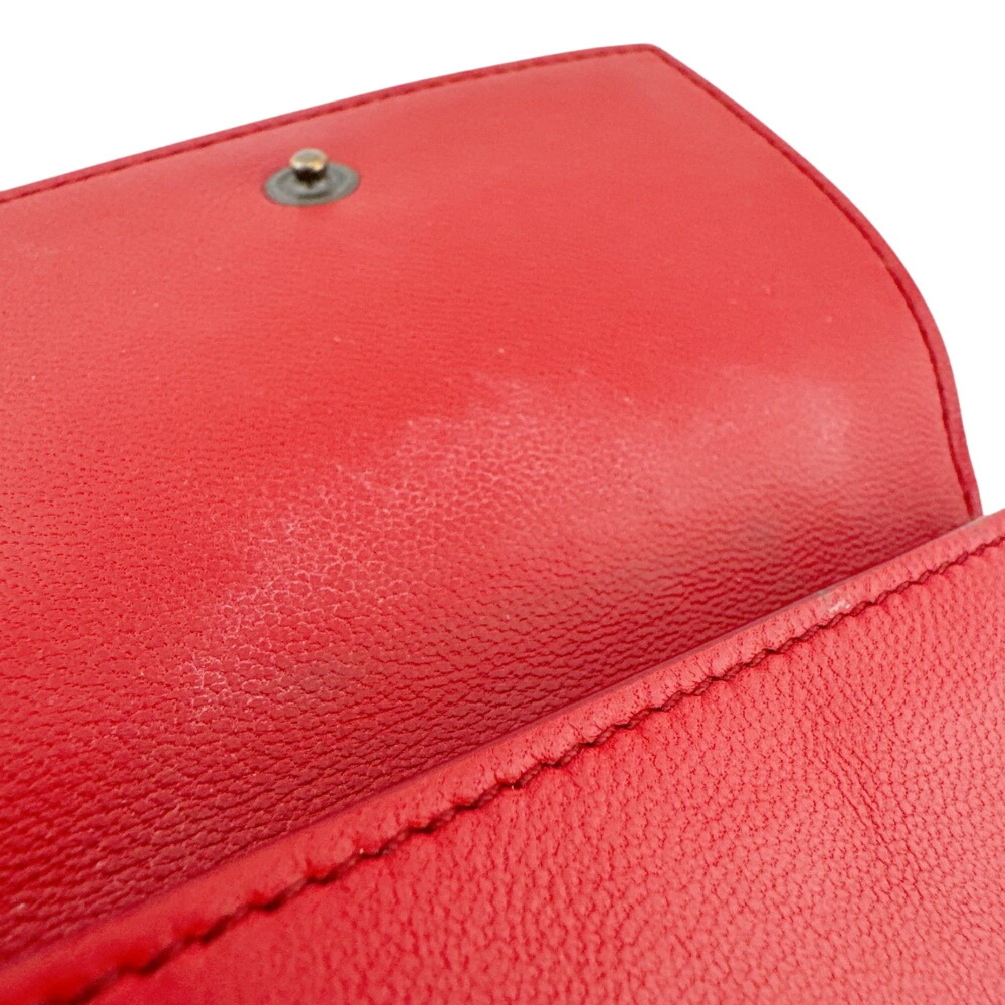 Bottega Veneta Bottega Veneta Intrecciato Compact Wallet Tri-fold Red Size ONE SIZE - 9 Thumbnail