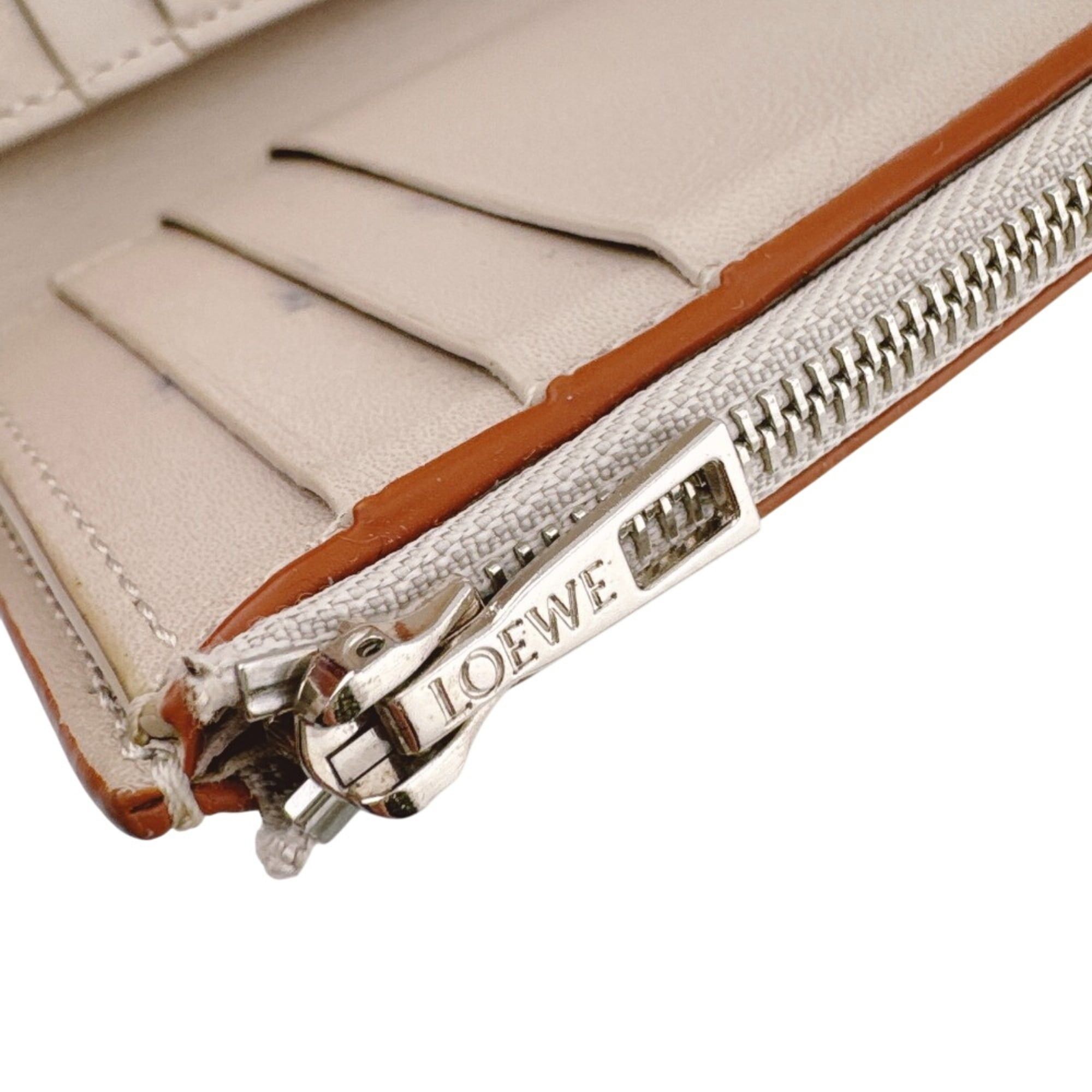 Loewe LOEWE Vertical Wallet Small Compact Anagram Tri-fold White Size ONE SIZE - 14 Thumbnail