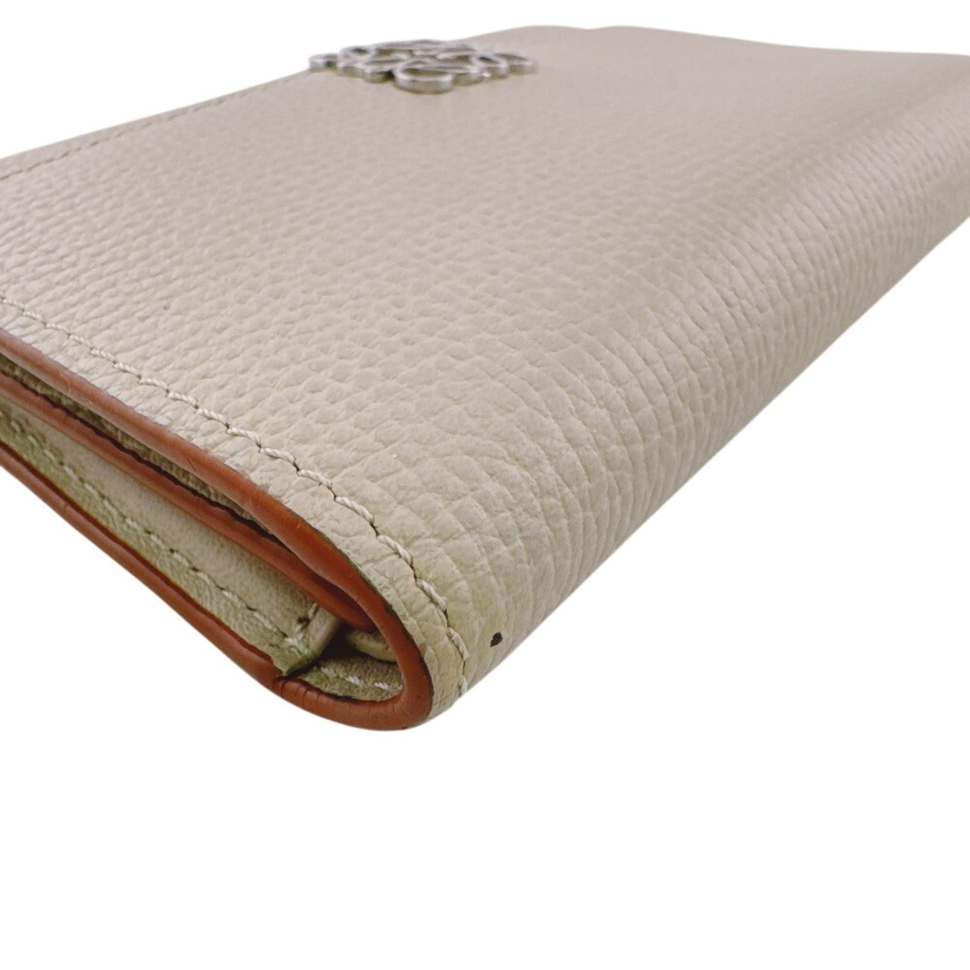 Loewe LOEWE Vertical Wallet Small Compact Anagram Tri-fold White Size ONE SIZE - 4 Thumbnail