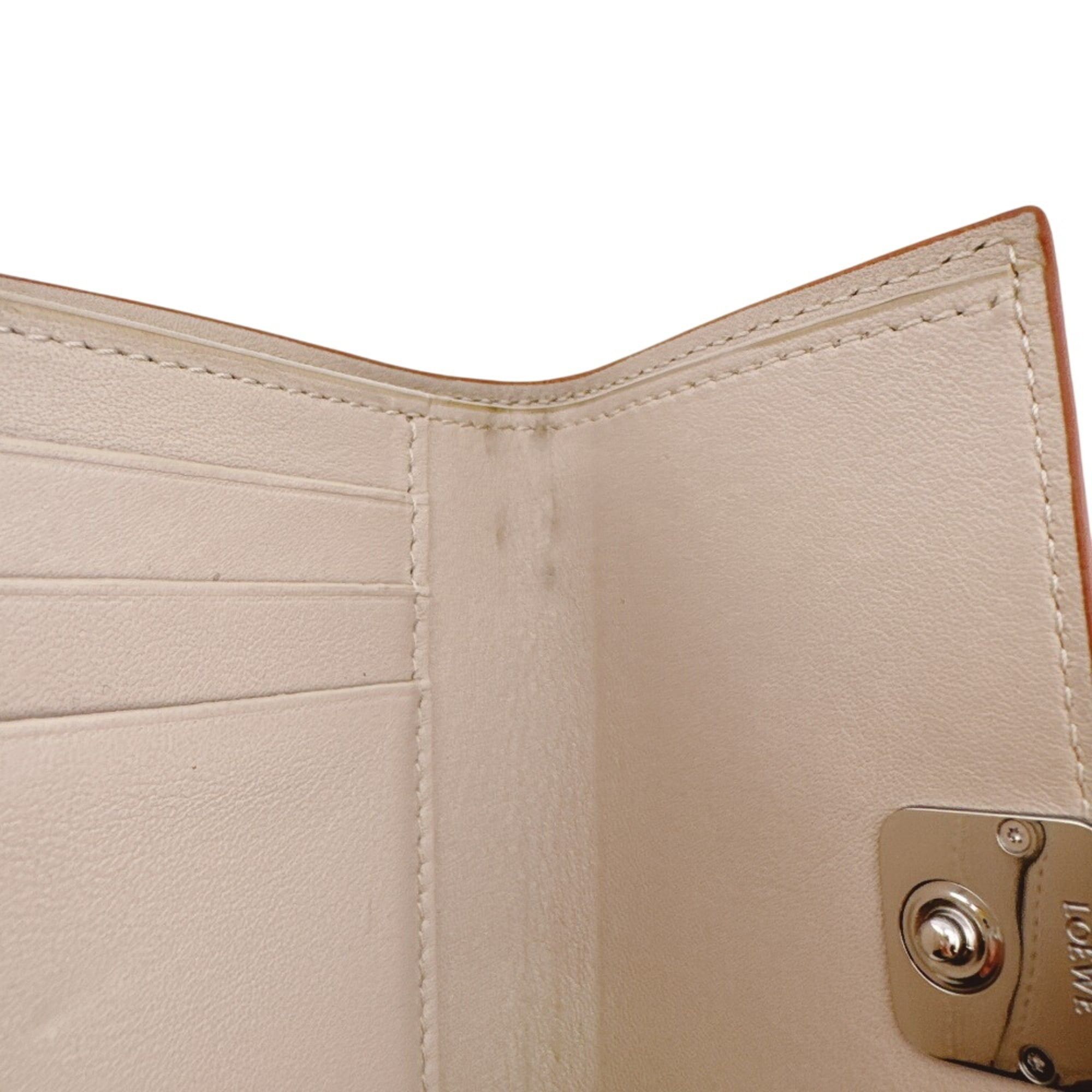 Loewe LOEWE Vertical Wallet Small Compact Anagram Tri-fold White Size ONE SIZE - 13 Thumbnail