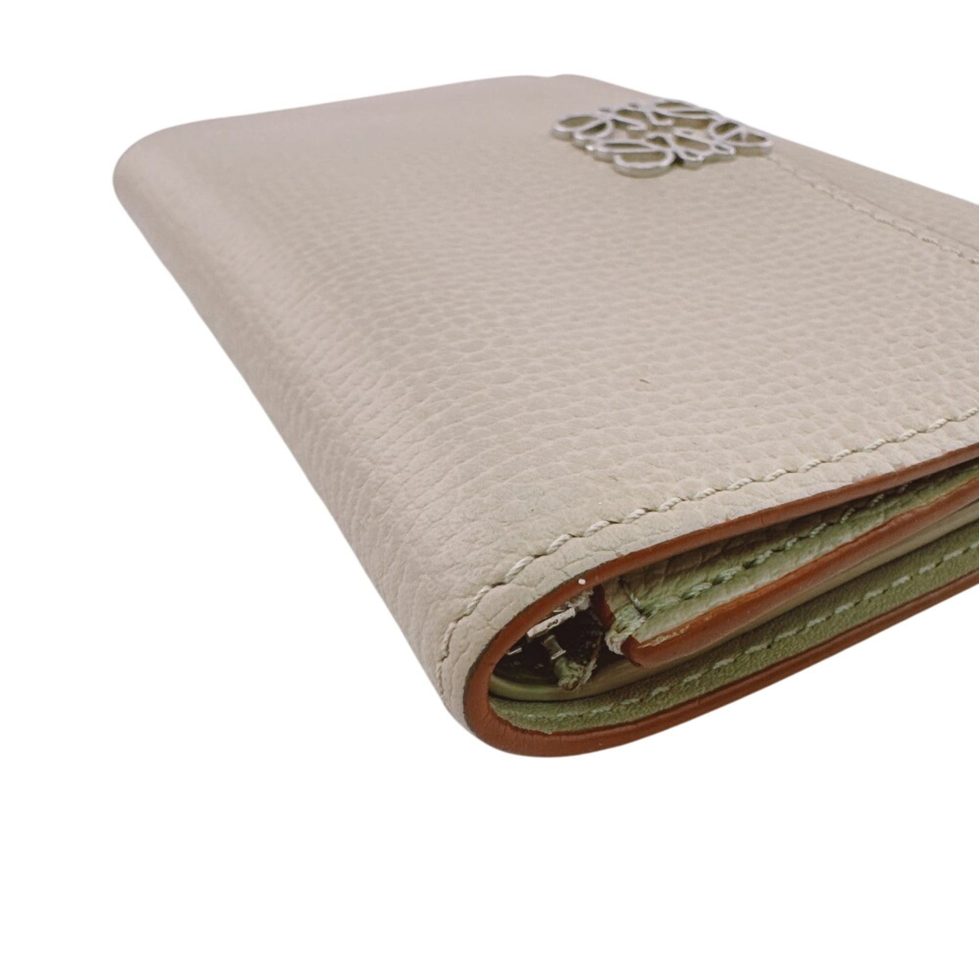 Loewe LOEWE Vertical Wallet Small Compact Anagram Tri-fold White Size ONE SIZE - 5 Thumbnail