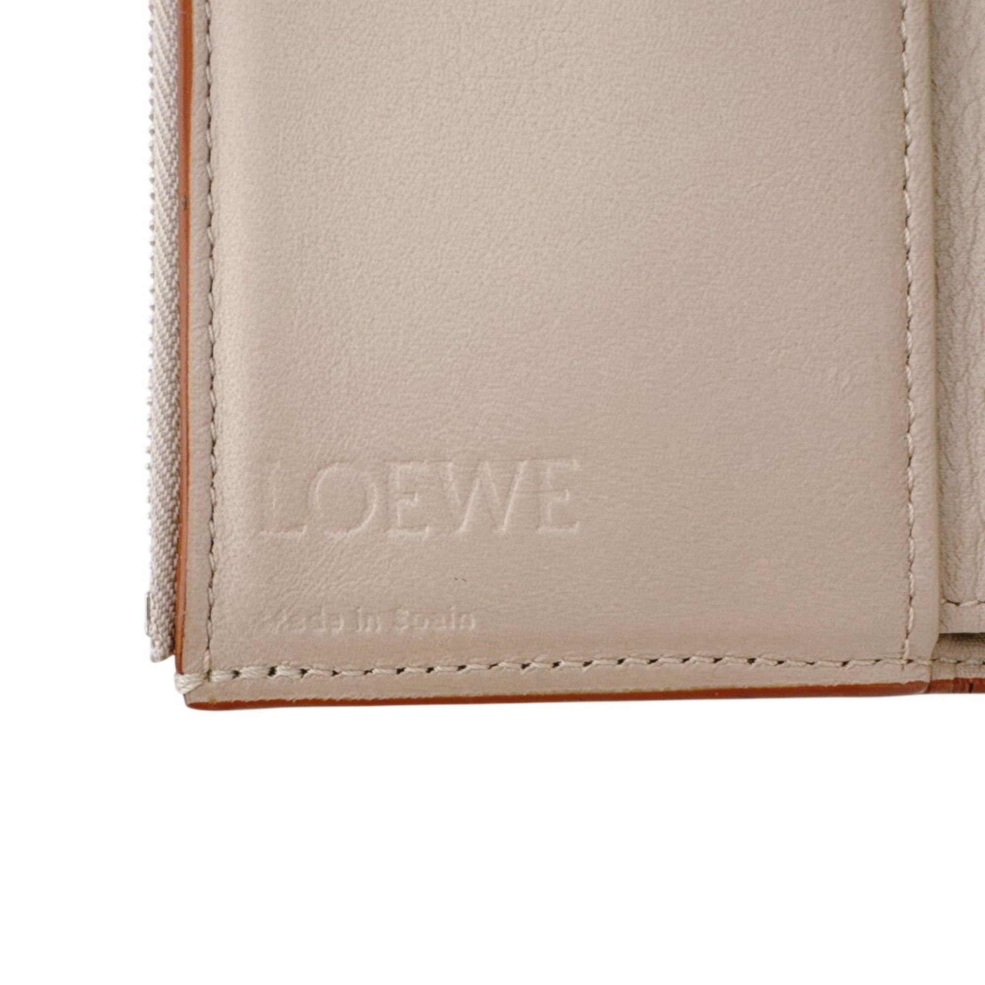 Loewe LOEWE Vertical Wallet Small Compact Anagram Tri-fold White Size ONE SIZE - 10 Thumbnail