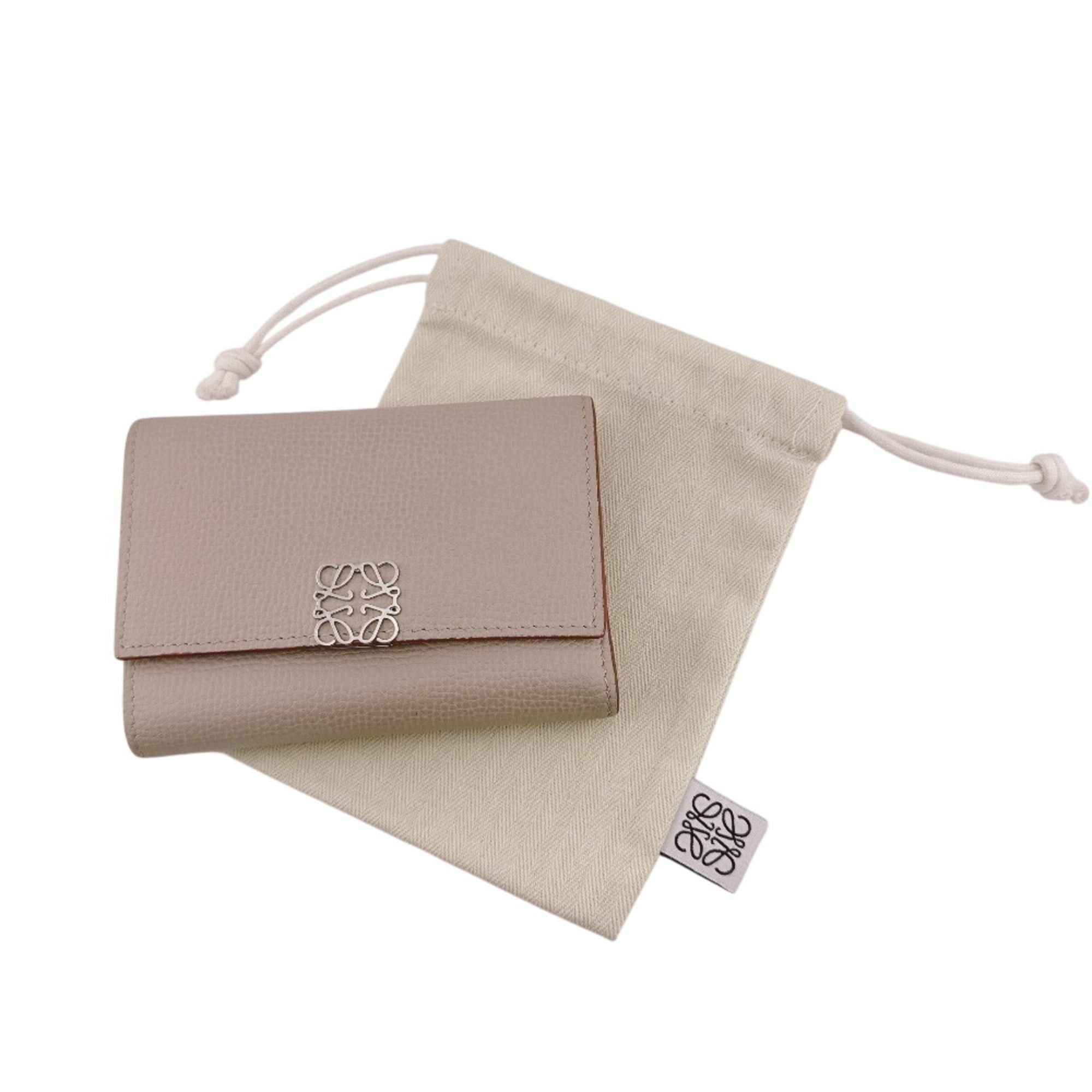 Loewe LOEWE Vertical Wallet Small Compact Anagram Tri-fold White Size ONE SIZE - 16 Thumbnail