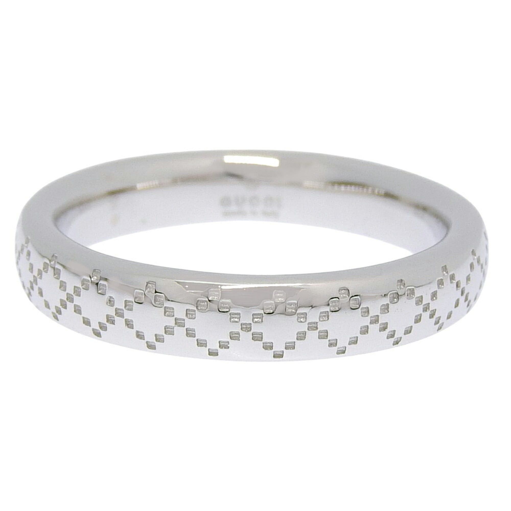 Gucci Gucci Diamantissima Ring, 18K White Gold, approximately 4.8g, Size #10 (approximately US size 10) Size ONE SIZE - 4 Thumbnail