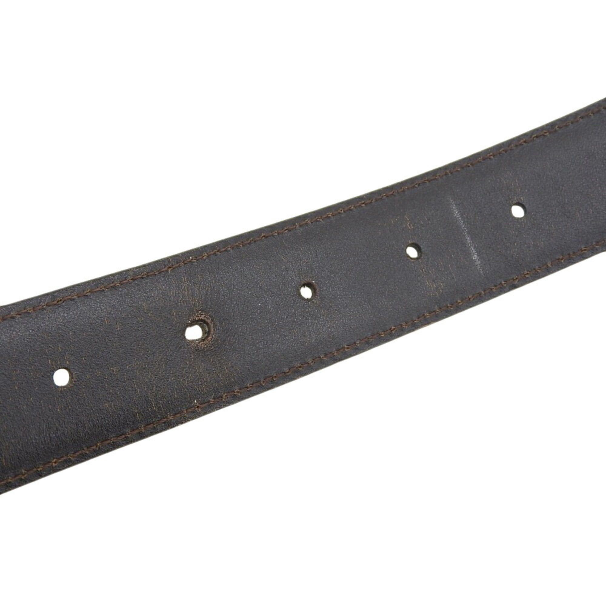 Cartier Cartier Connect Cross Unisex Leather Belt, Black x Brown Silver, Reversible Size ONE SIZE - 7 Thumbnail