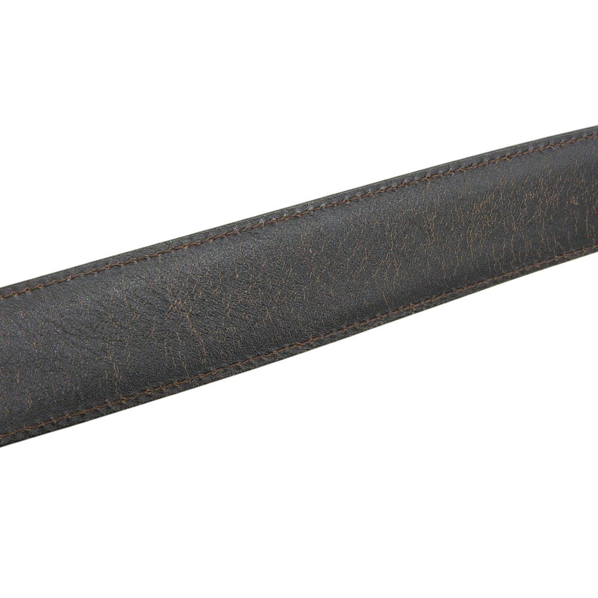Cartier Cartier Connect Cross Unisex Leather Belt, Black x Brown Silver, Reversible Size ONE SIZE - 5 Thumbnail