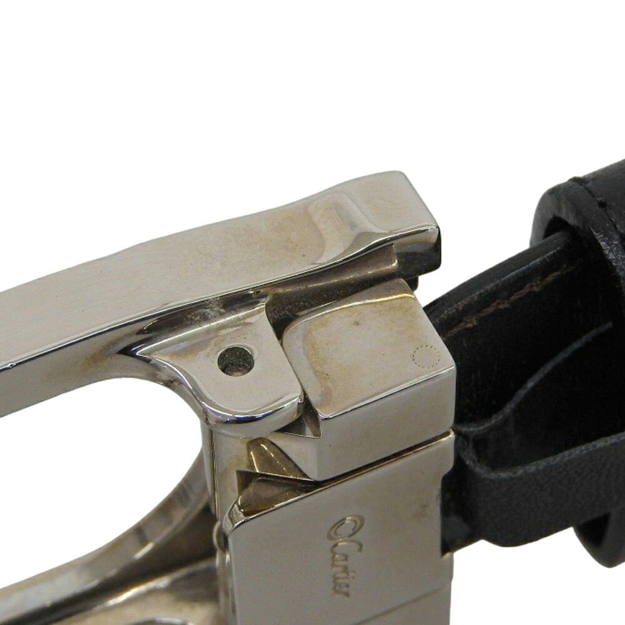 Cartier Cartier Connect Cross Unisex Leather Belt, Black x Brown Silver, Reversible Size ONE SIZE - 4 Thumbnail