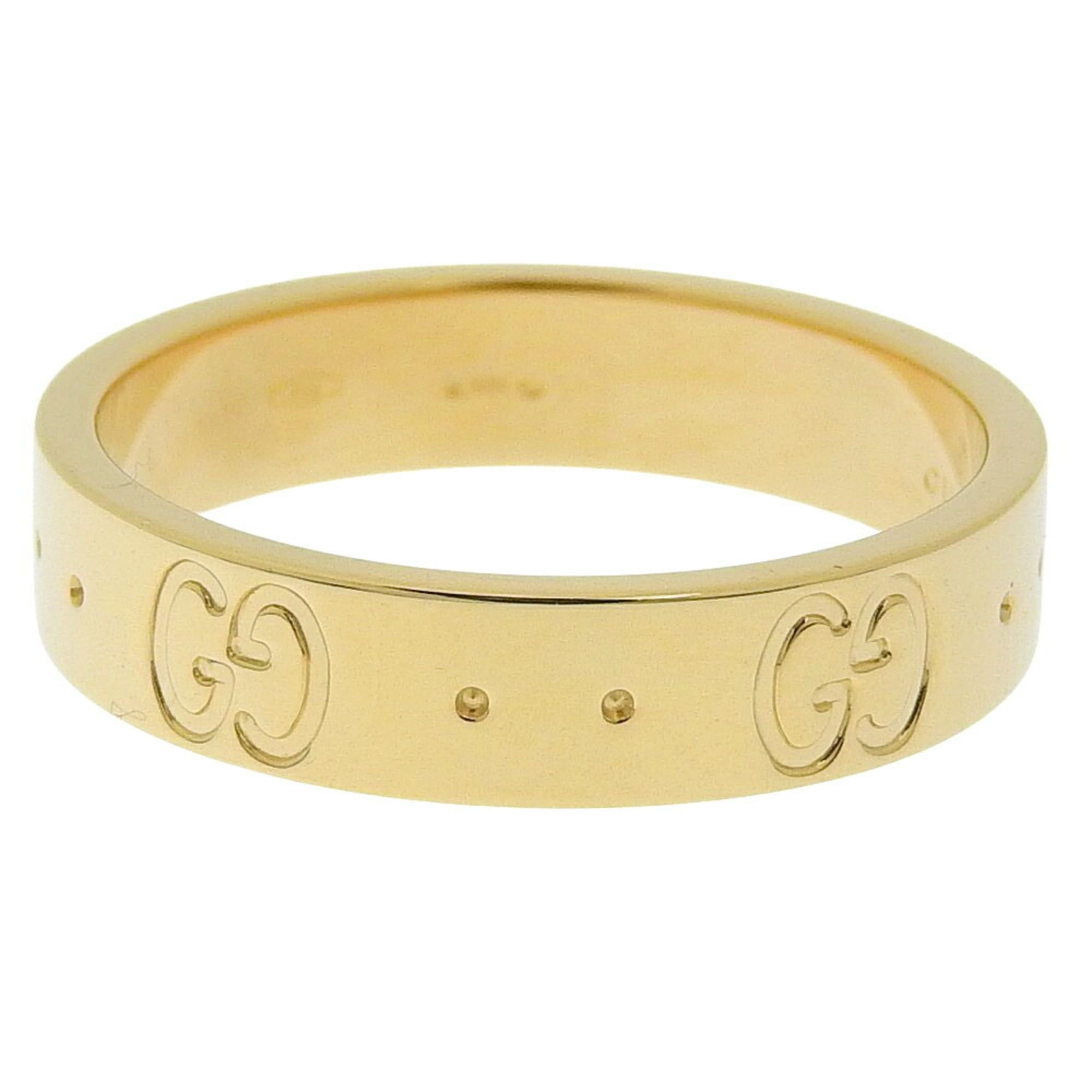 Gucci Gucci Interlocking G Icon Ring, 18K Yellow Gold, approximately 3.8g, Size #10 (approximately US size 10) Size ONE SIZE - 4 Thumbnail