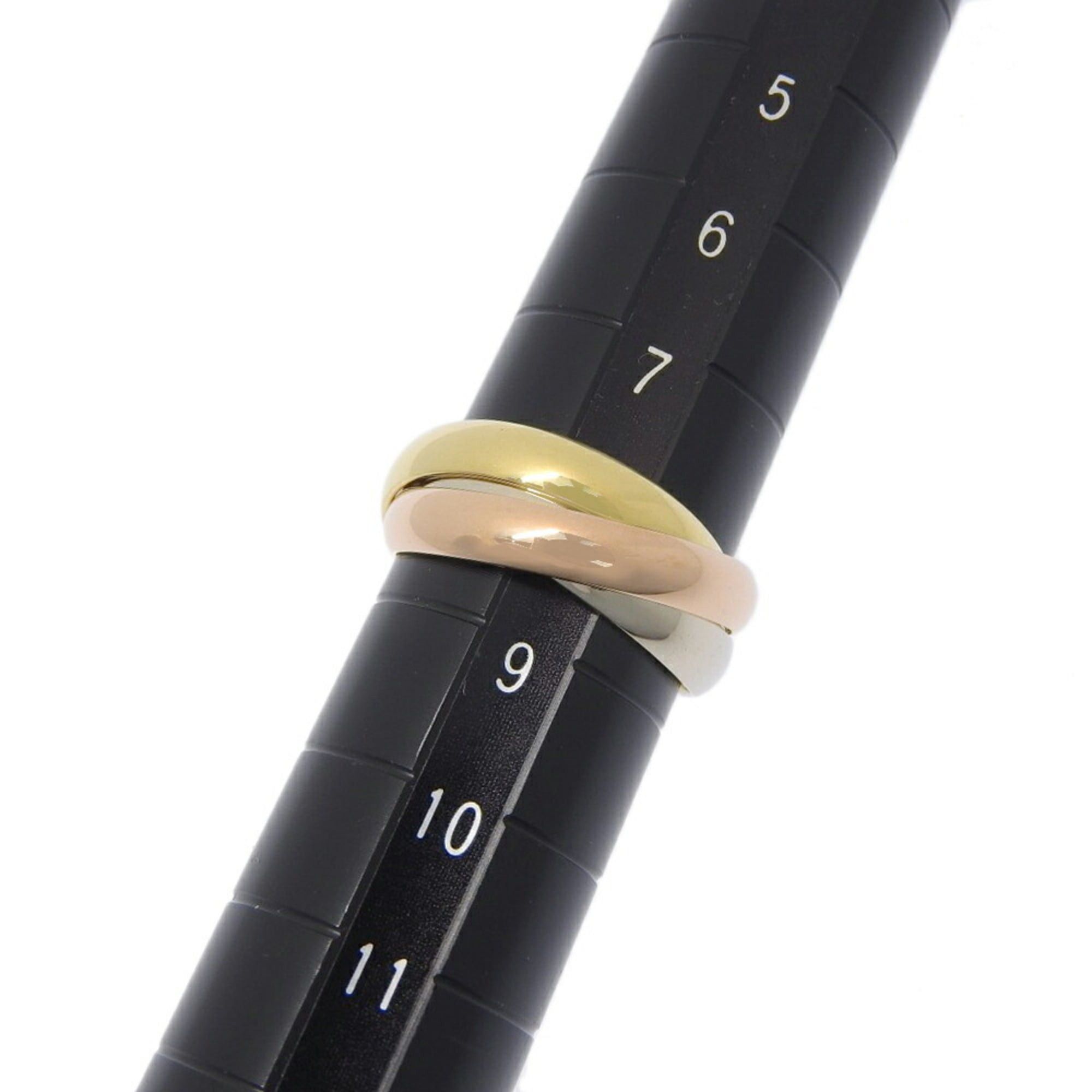 Cartier Cartier Trinity Ring, approximately 6.4g, 18K Yellow Gold, White Pink Size #48 (approx. US size 8), Three-color gold. Size ONE SIZE - 5 Thumbnail