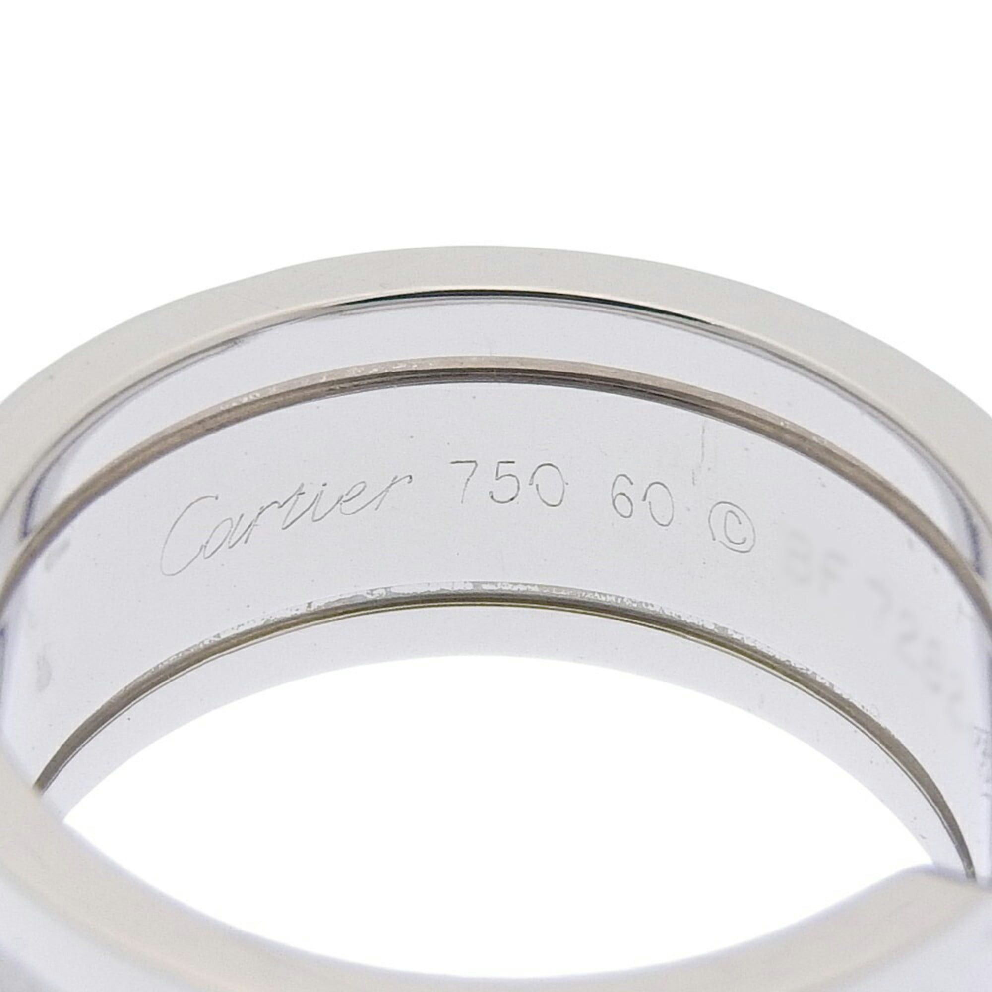 Cartier Cartier C2 Ring (2C Ring), approximately 14.5g, 18K White Gold, Size #60 (approximately US size 19.5) Size ONE SIZE - 2 Thumbnail