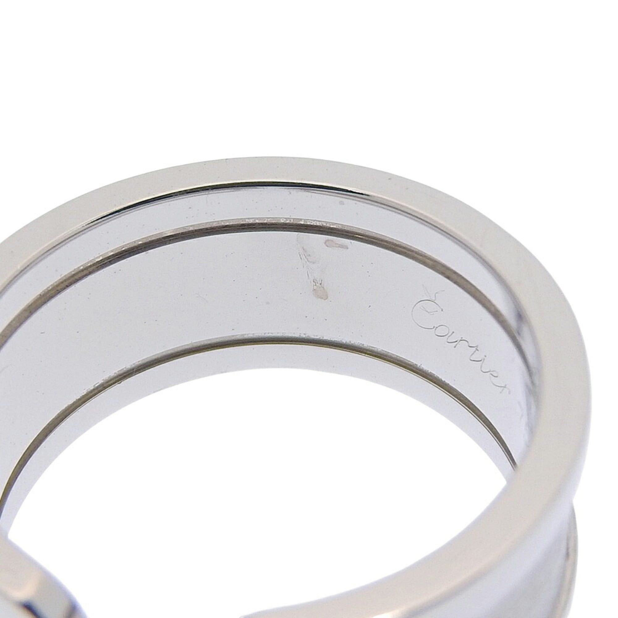 Cartier Cartier C2 Ring (2C Ring), approximately 14.5g, 18K White Gold, Size #60 (approximately US size 19.5) Size ONE SIZE - 4 Thumbnail