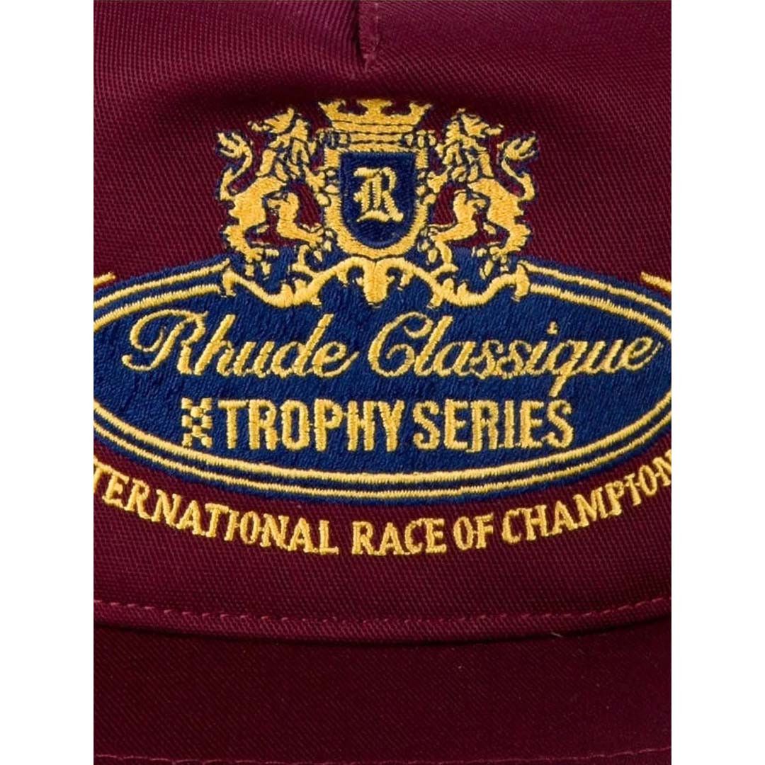 Rhude Trophy Series Hat Maroon Size ONE SIZE - 2 Thumbnail